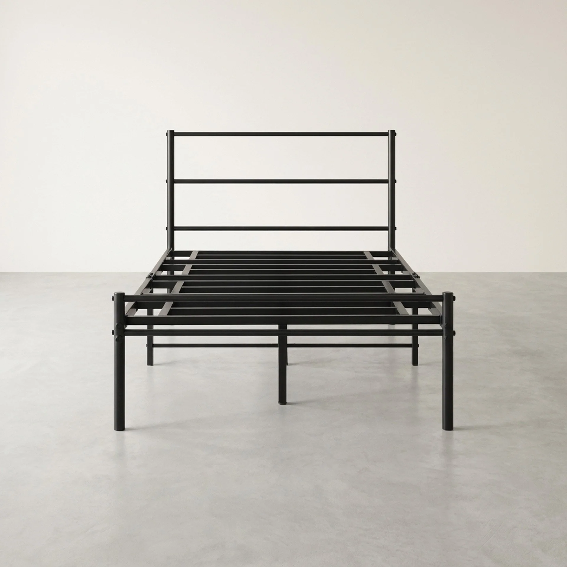 Sienna Single Metal Bed Frame - Black - Image 6