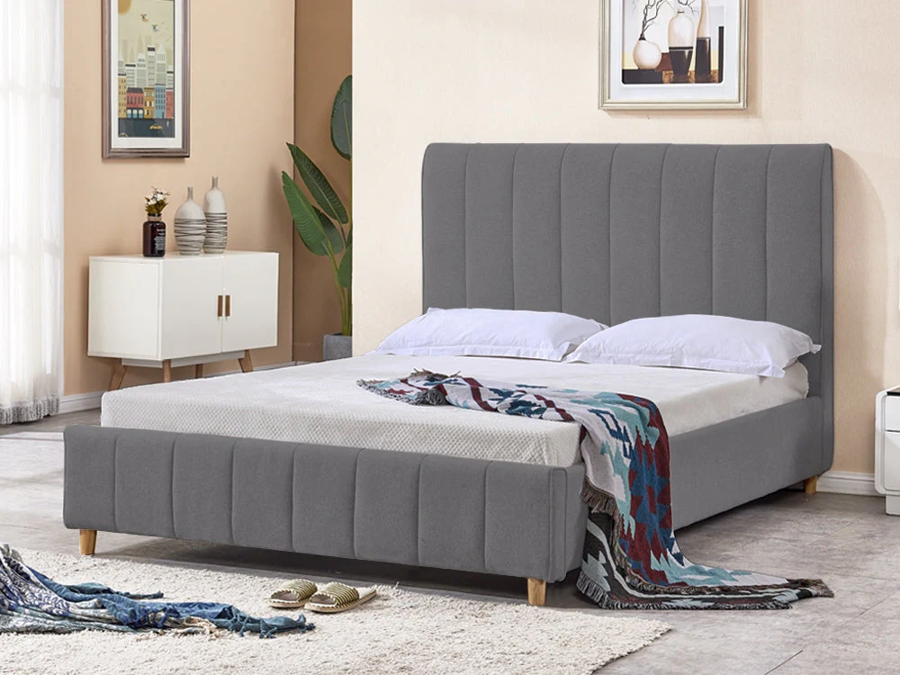 SIERRA King Bed Frame - GREY