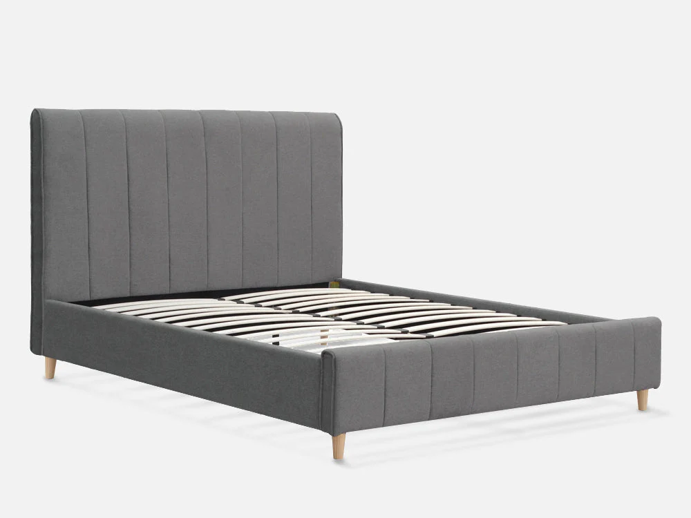 SIERRA King Bed Frame - GREY - Image 2