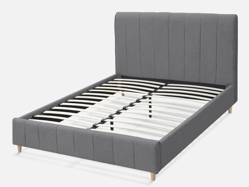 SIERRA King Bed Frame - GREY - Image 3