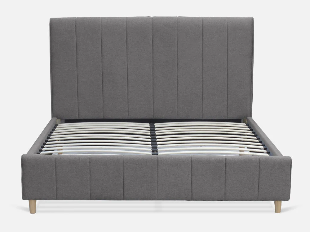 SIERRA King Bed Frame - GREY - Image 4