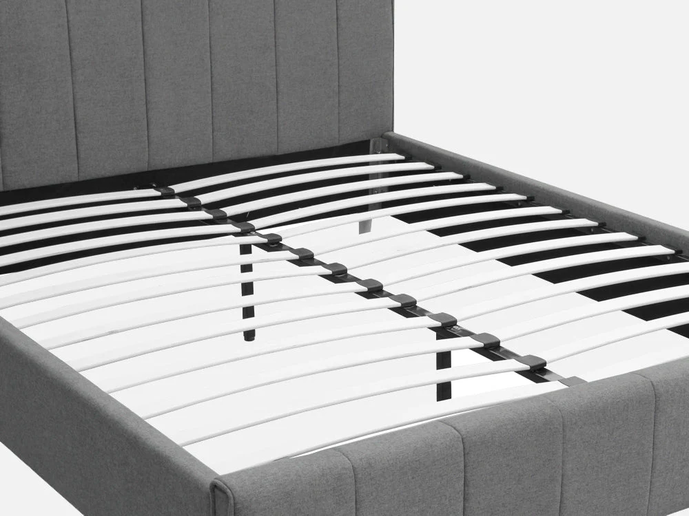 SIERRA Queen Bed Frame - GREY - Image 6