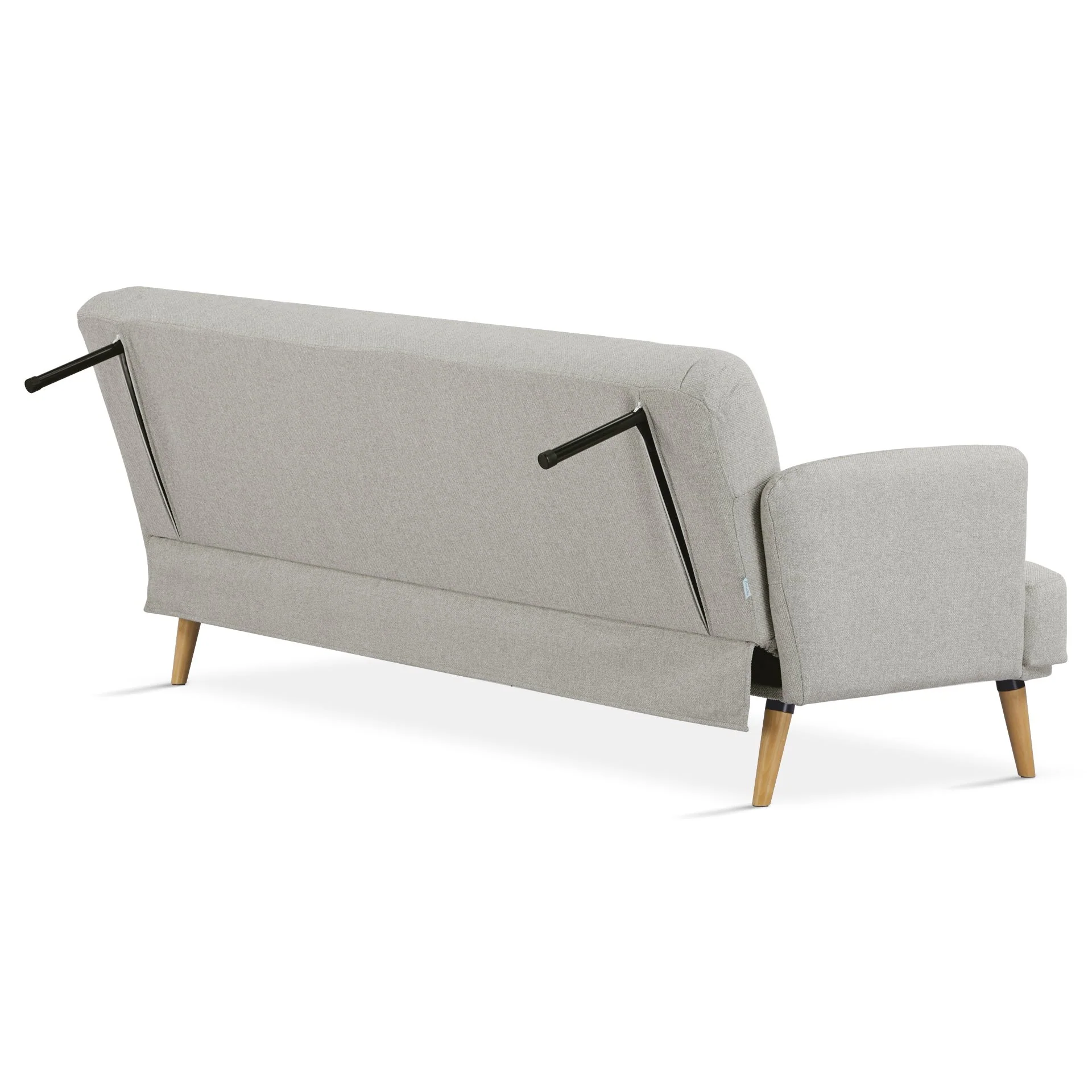 Silverton 3 Seater Sofa Bed - Light Grey - Image 11