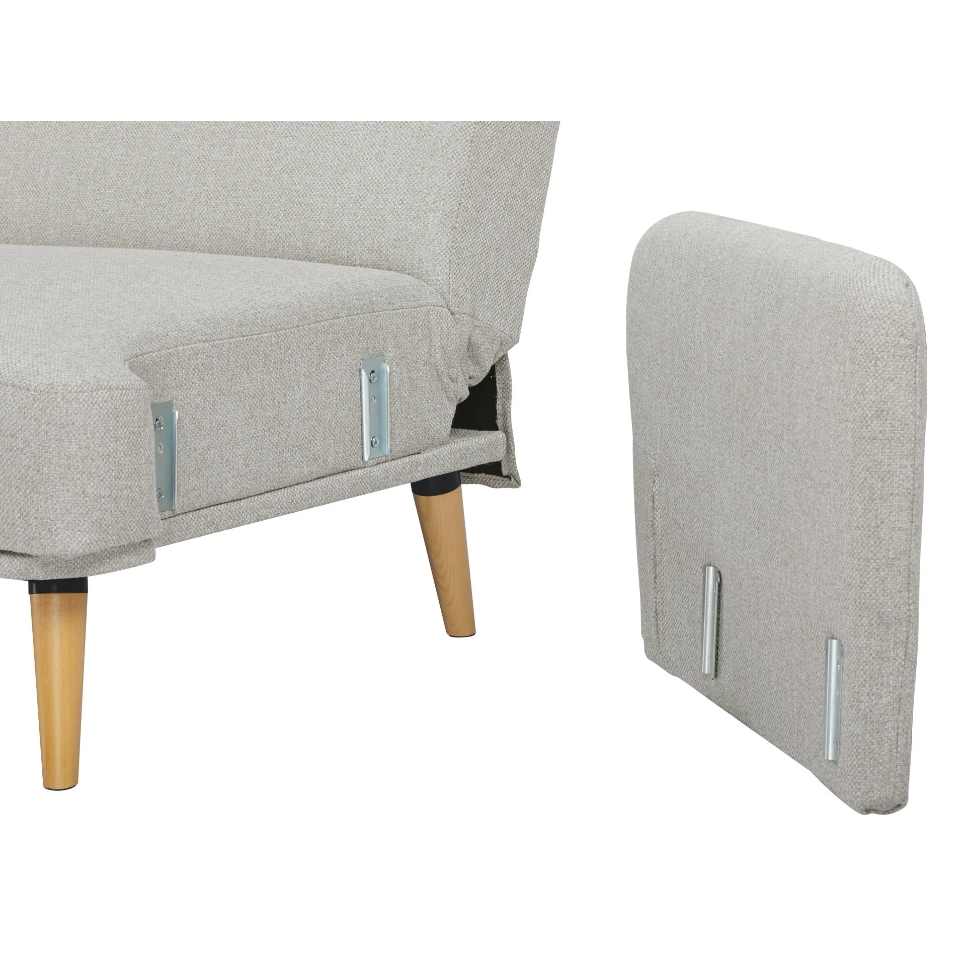 Silverton 3 Seater Sofa Bed - Light Grey - Image 14