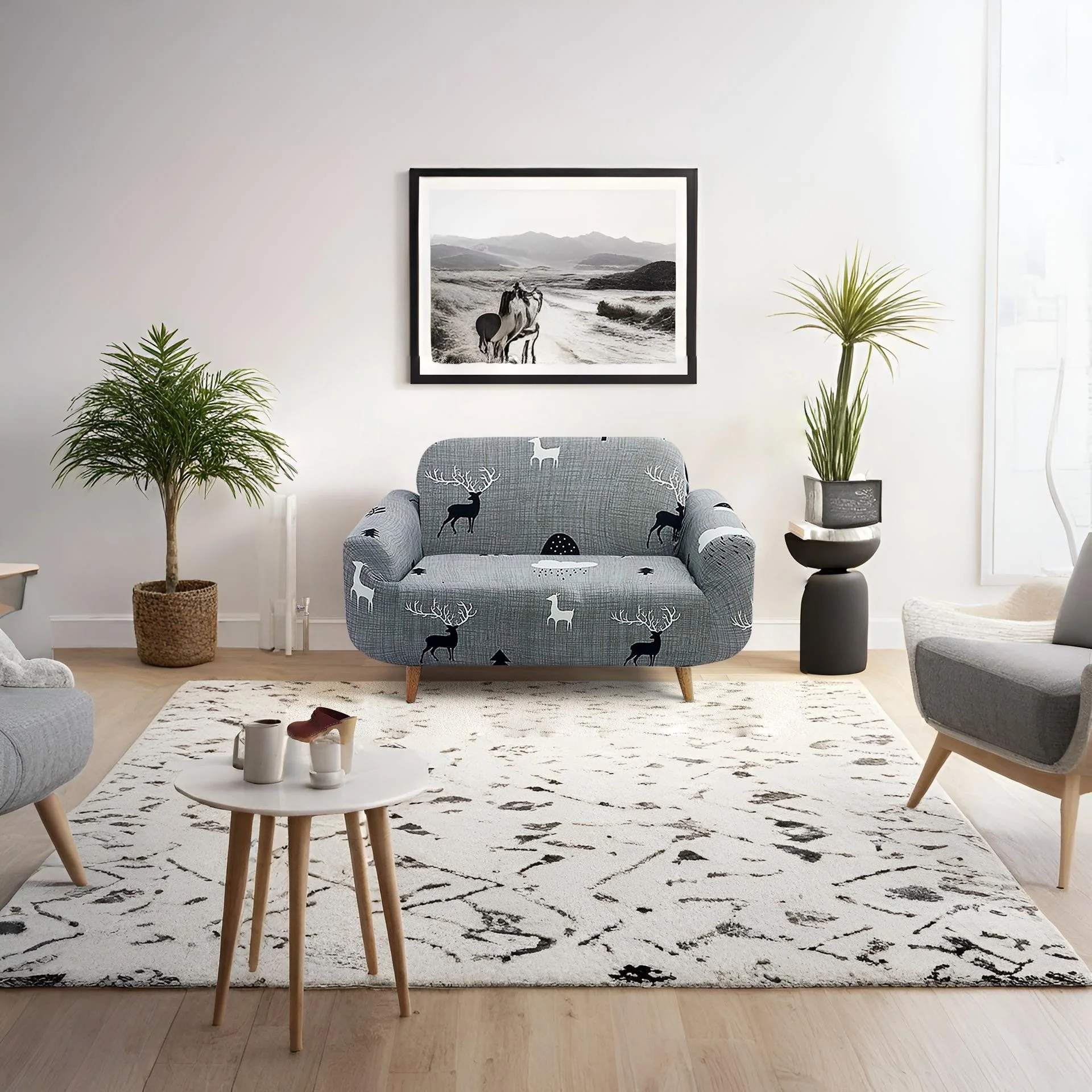 Single Sofa Cover Couch Cover 90-140cm - Elk