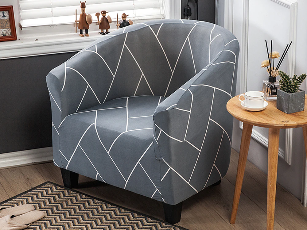 Single Sofa Cover Couch Cover 90-140cm - Stripe - Image 3