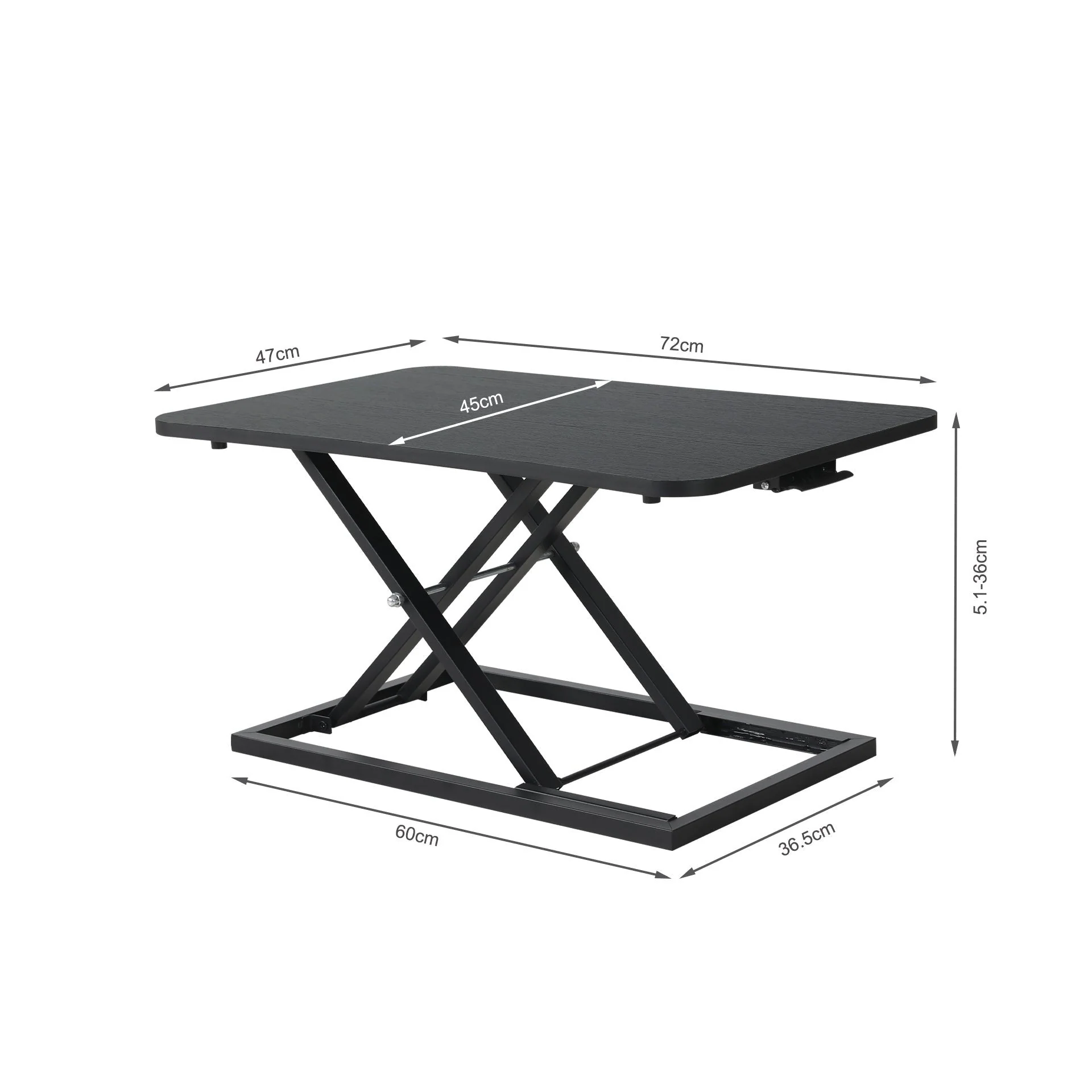 Sit-Stand Desk Converter - Black - Image 10