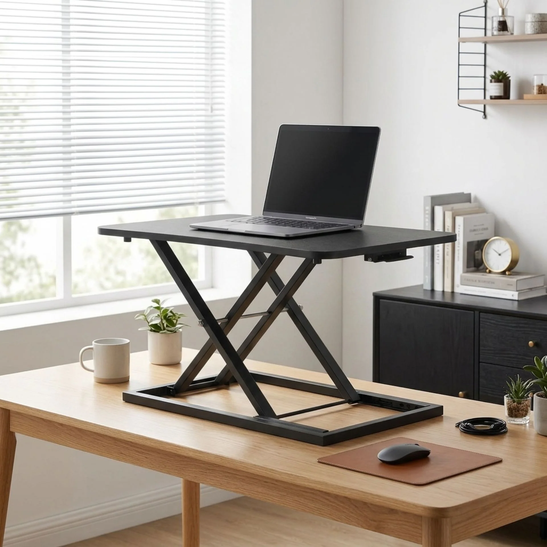 Sit-Stand Desk Converter - Black - Image 2
