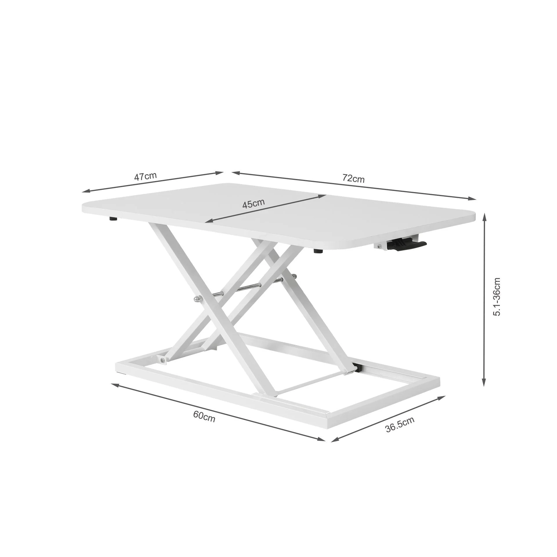 Sit-Stand Desk Converter - White - Image 12