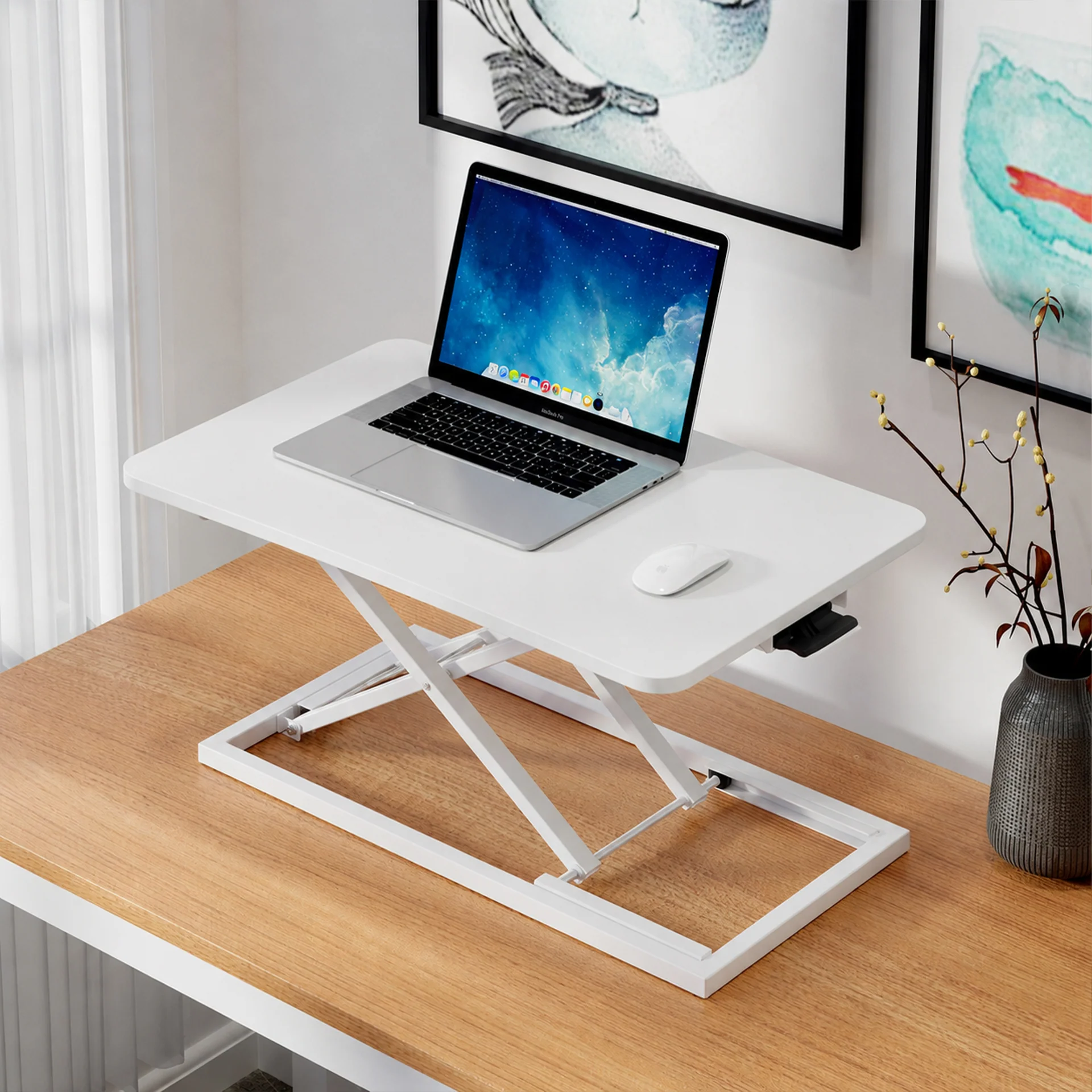 Sit-Stand Desk Converter - White - Image 4