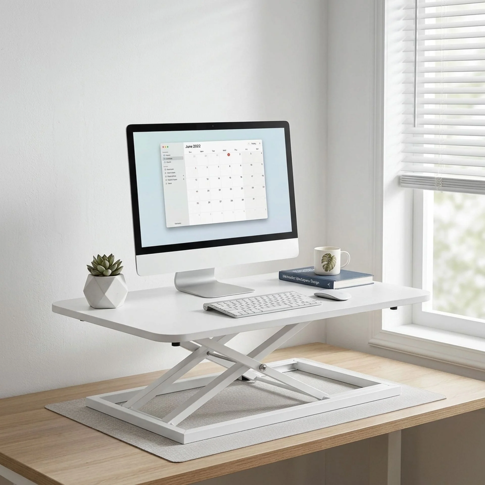 Sit-Stand Desk Converter - White - Image 6