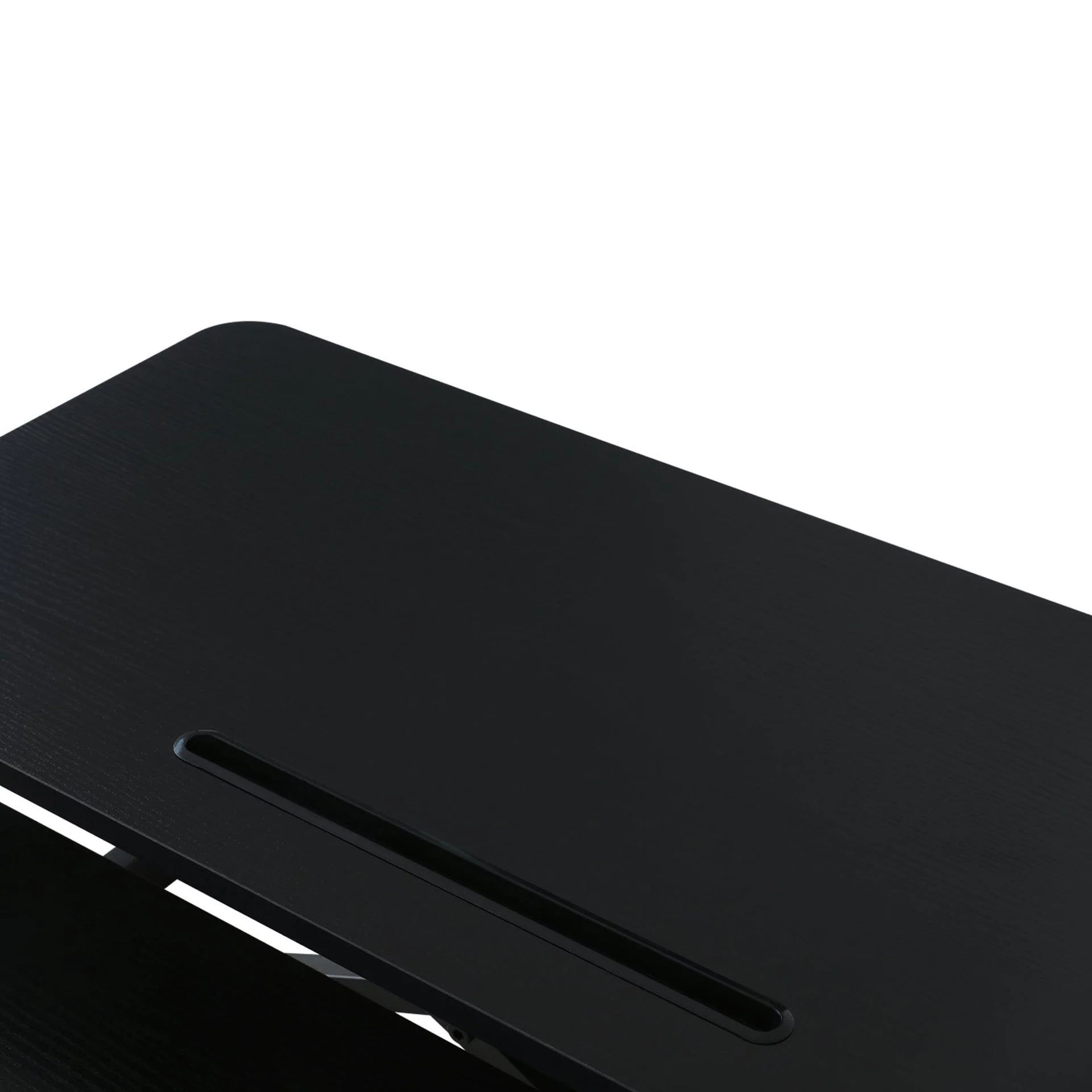 Sit-Stand Desk Converter with Keyboard Tray - Black - Image 10