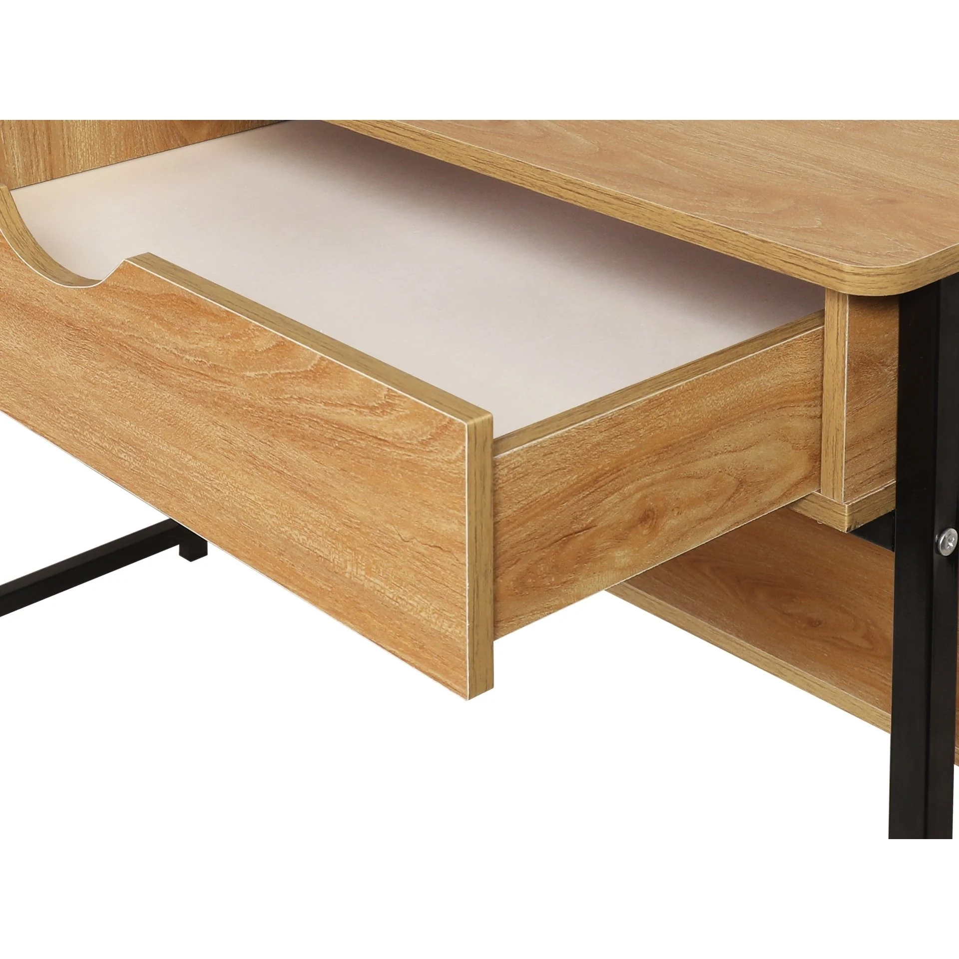 Siya 120cm Computer Study Desk with Drawers - Walnut - Image 11