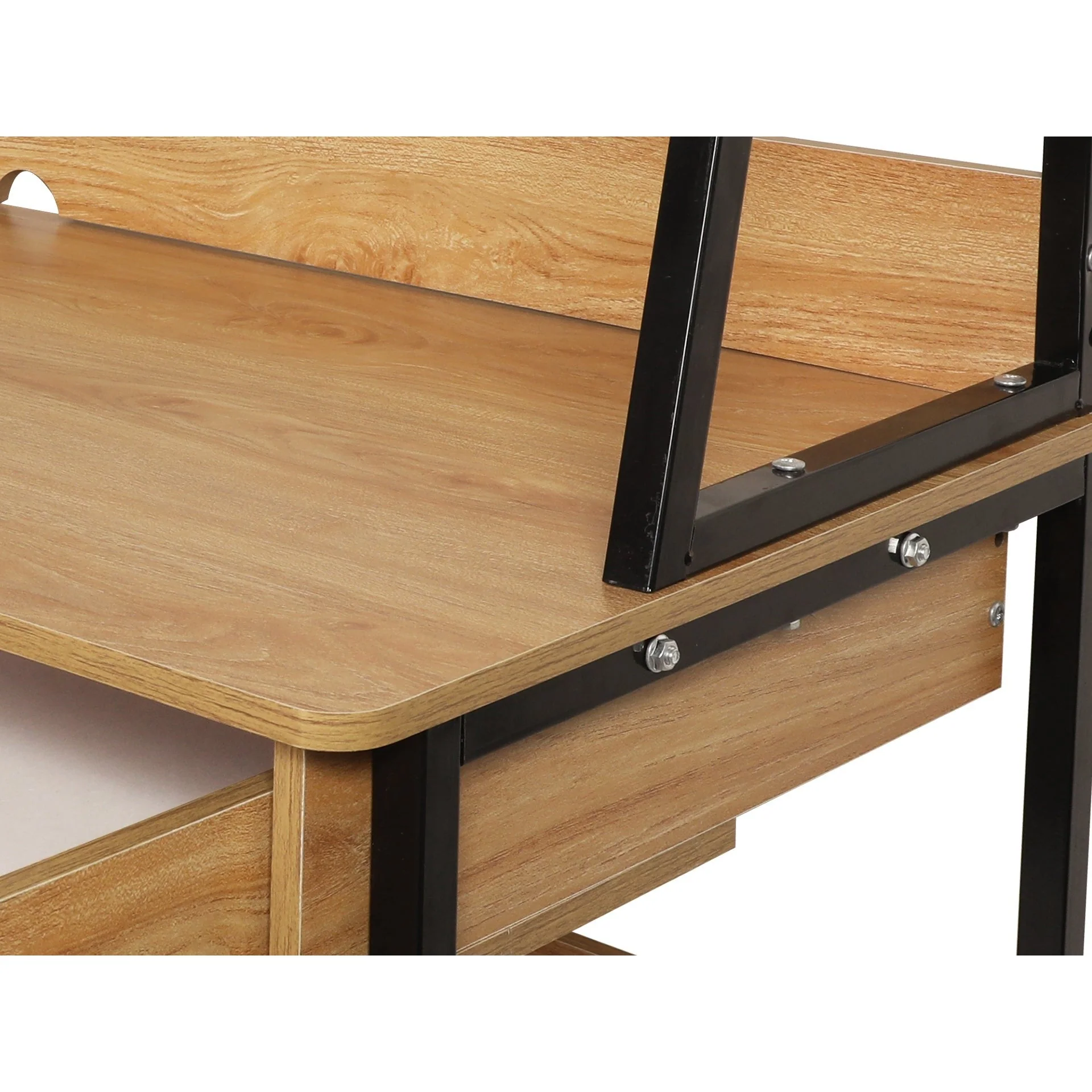 Siya 120cm Computer Study Desk with Drawers - Walnut - Image 12