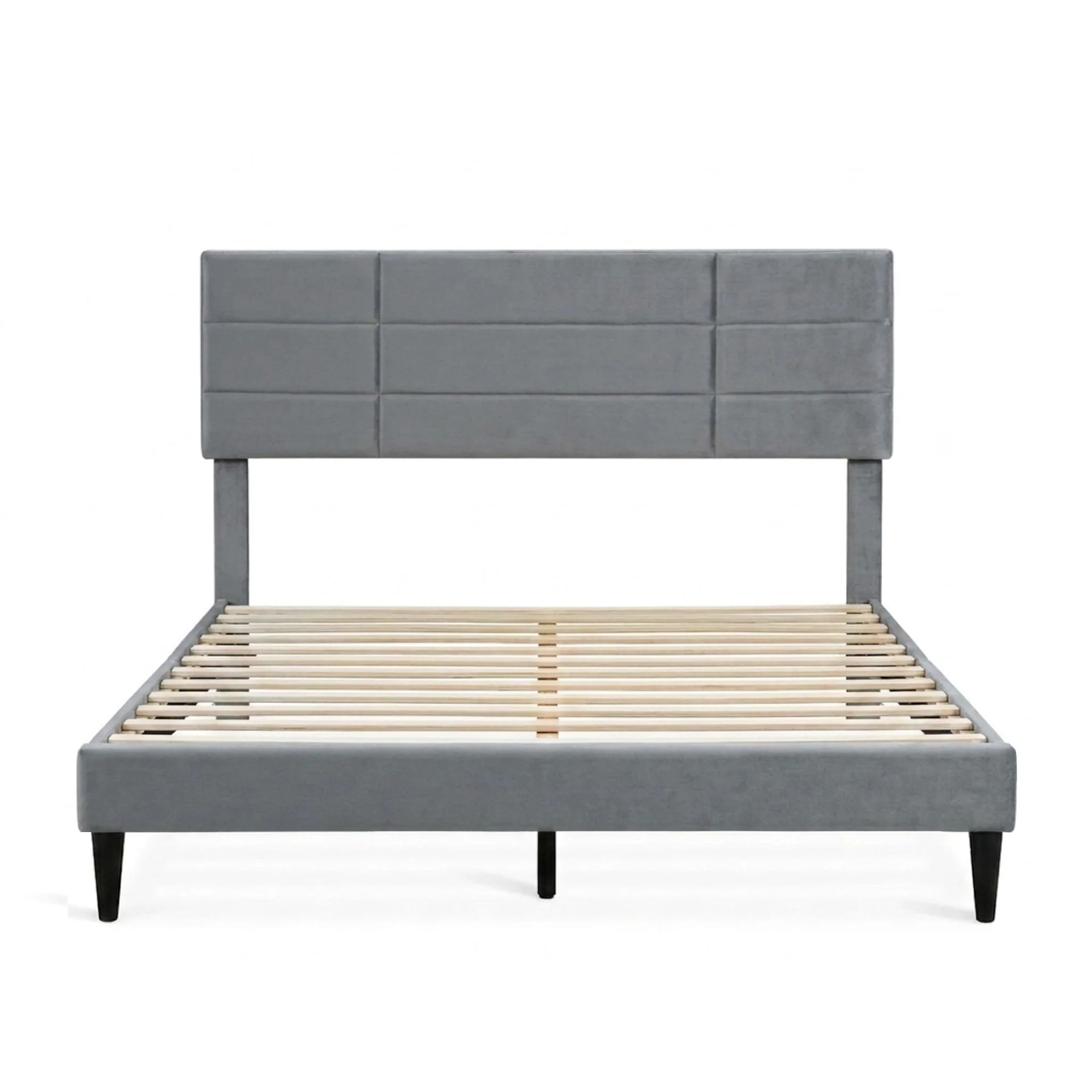 Slate Queen Bed Frame - Grey - Image 10