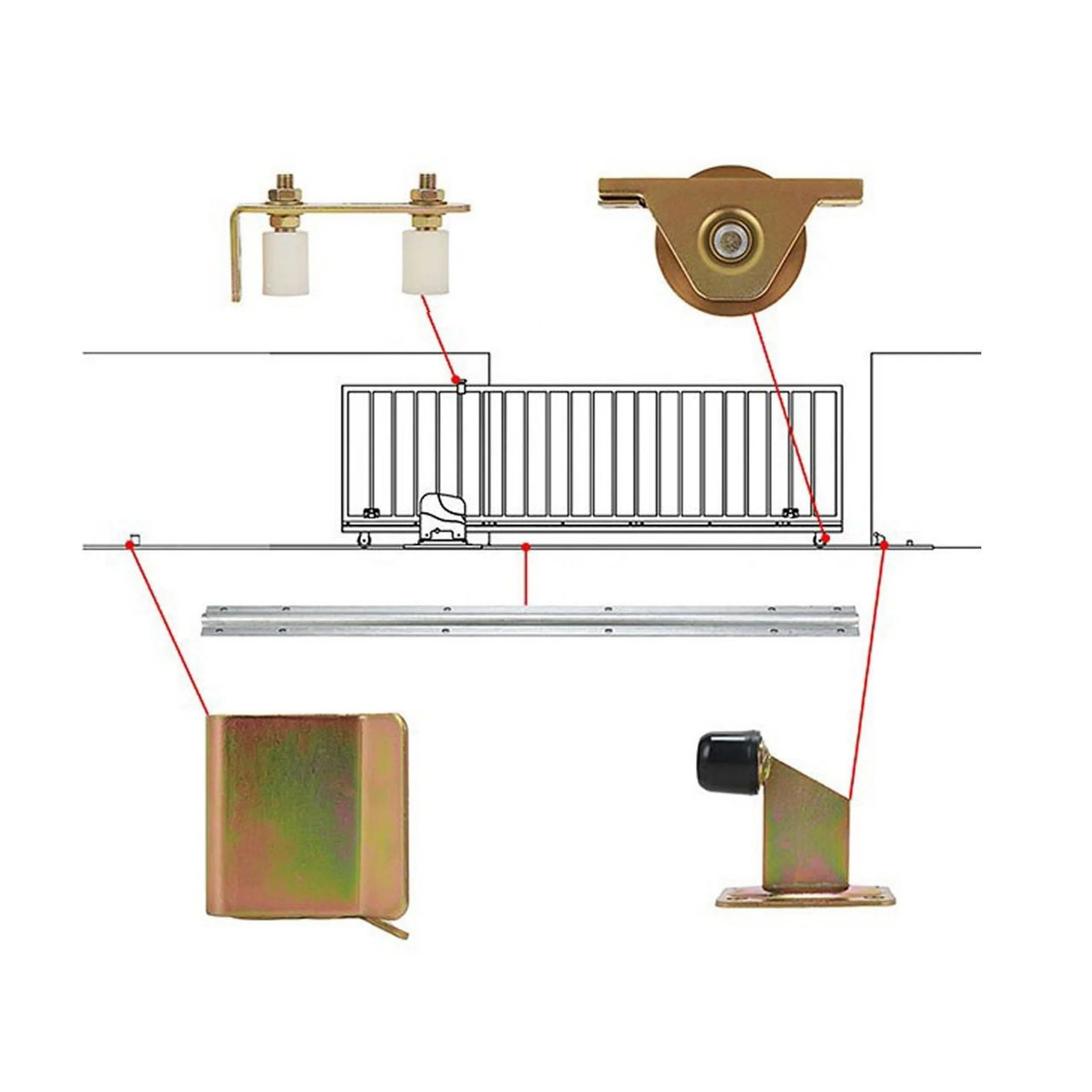 Sliding Gate Hardware Kit - Image 8