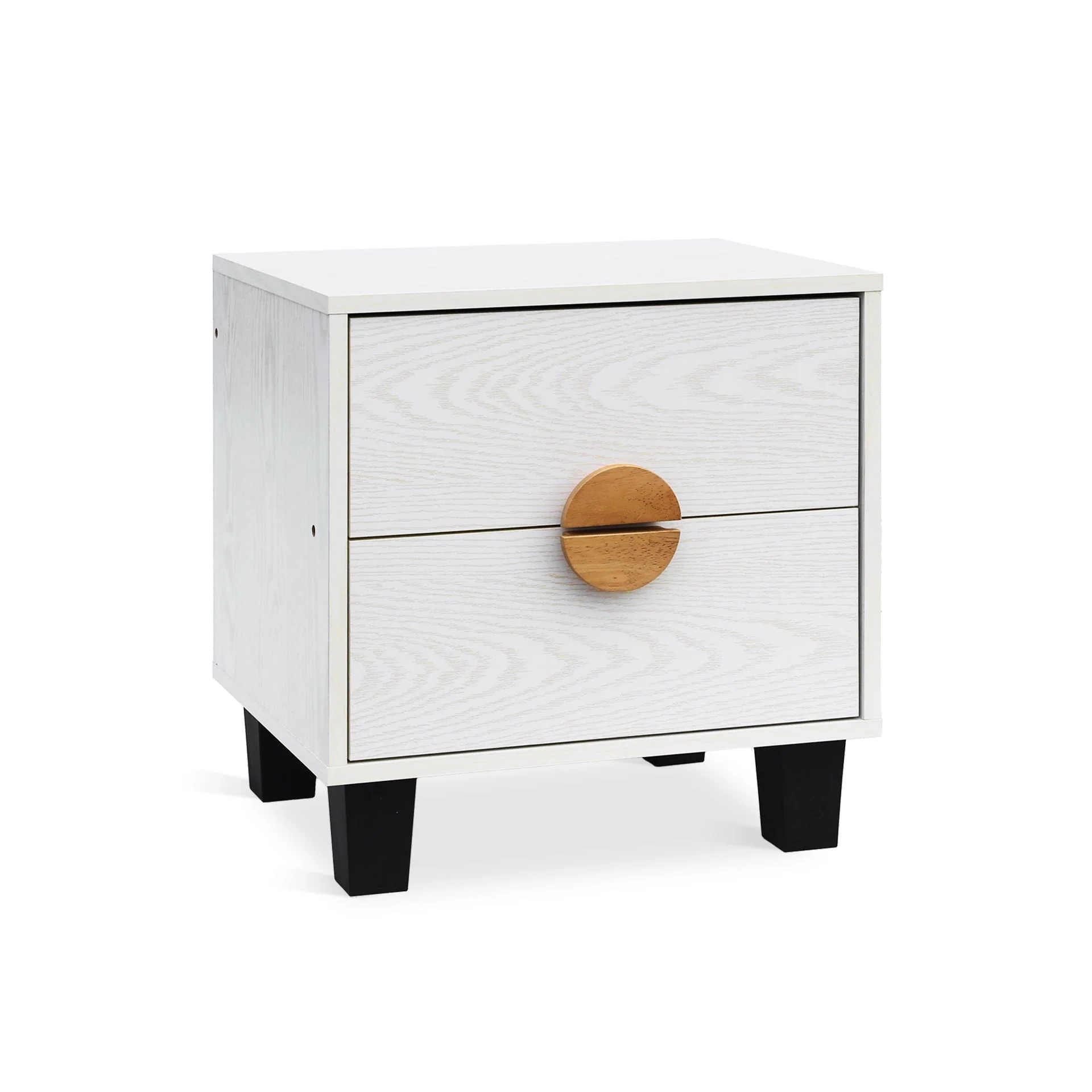Sofia Bedside Table - Oak White - Image 4