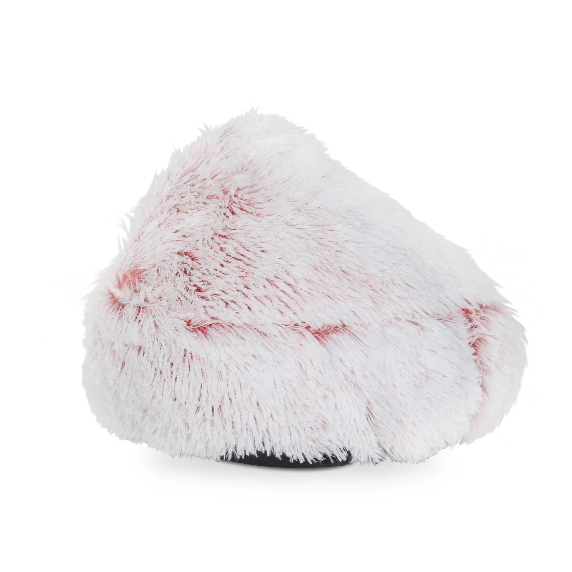 Soft Plush Cat Cave Bed - Pink - Image 2