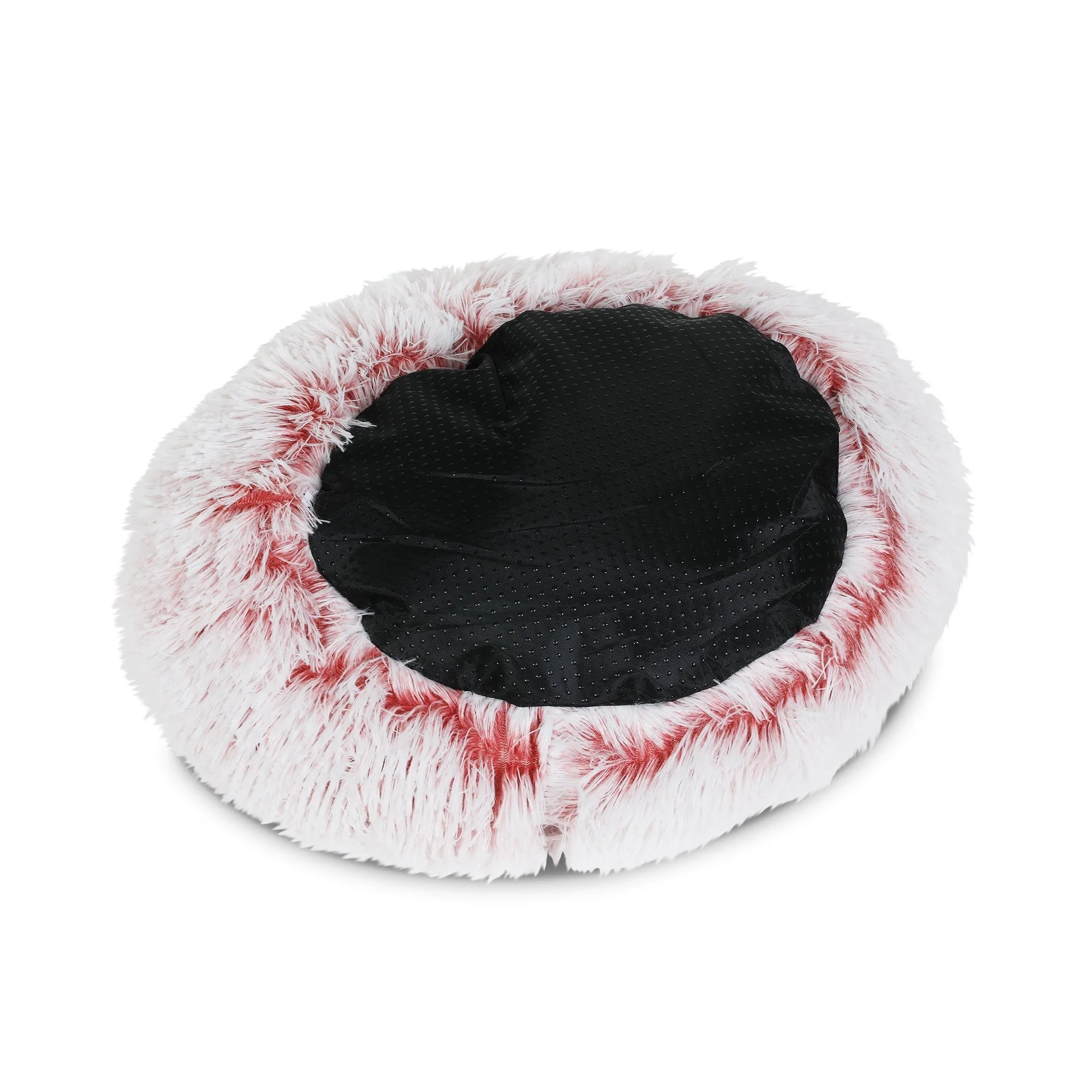 Soft Plush Cat Cave Bed - Pink - Image 5