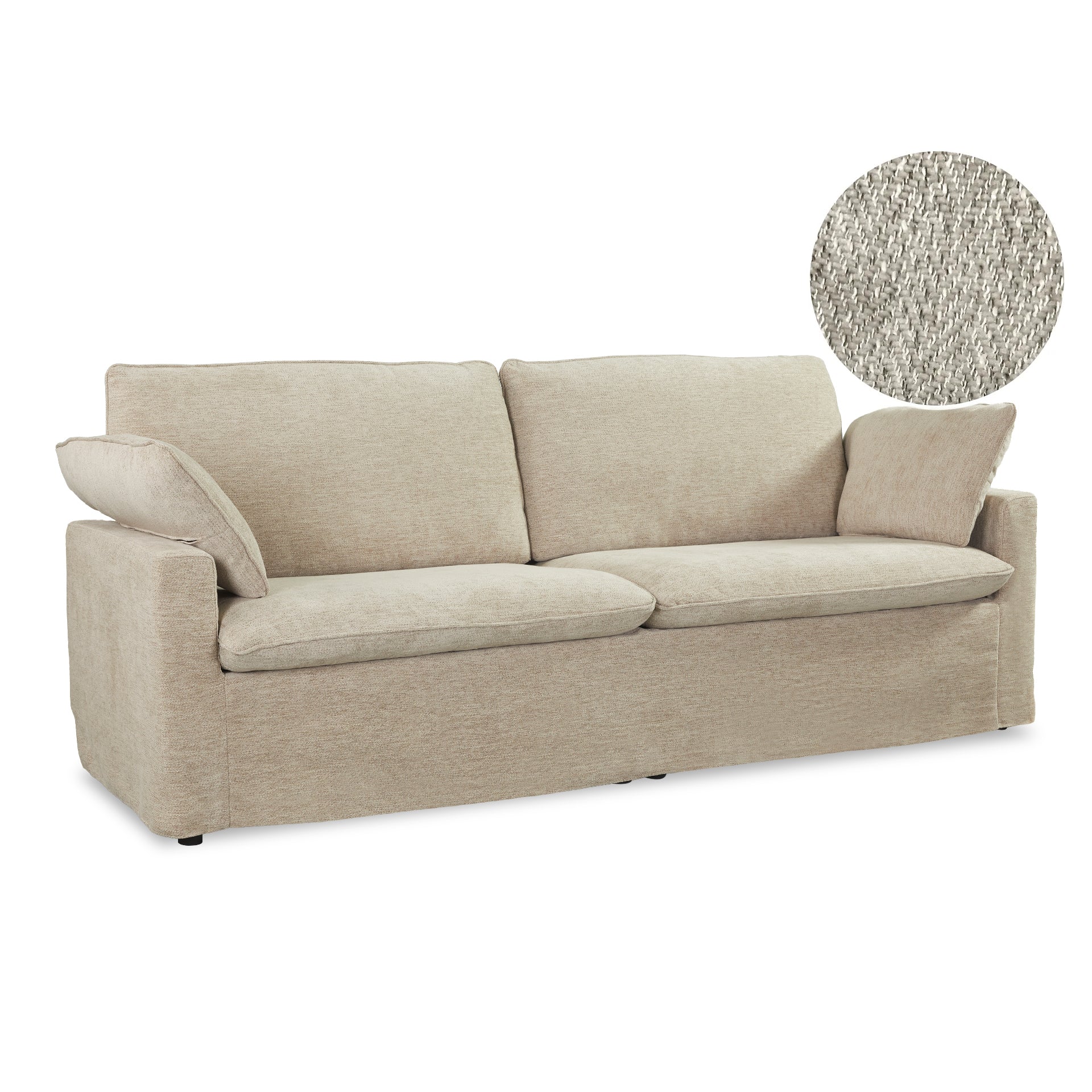 Solace 3 Seater Sofa - Taupe - Image 7