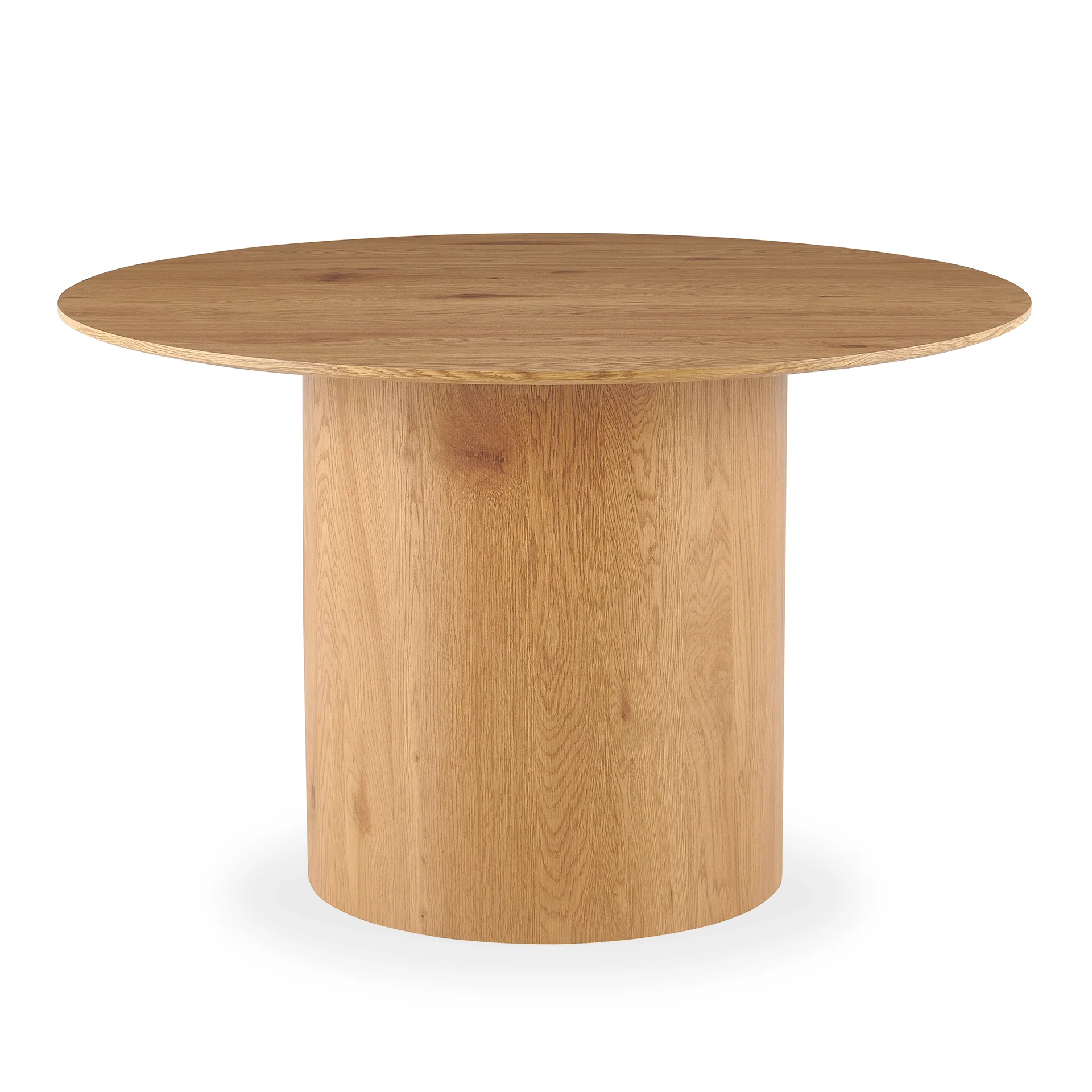 Solix Round Dining Table 120x75cm - Oak - Image 7