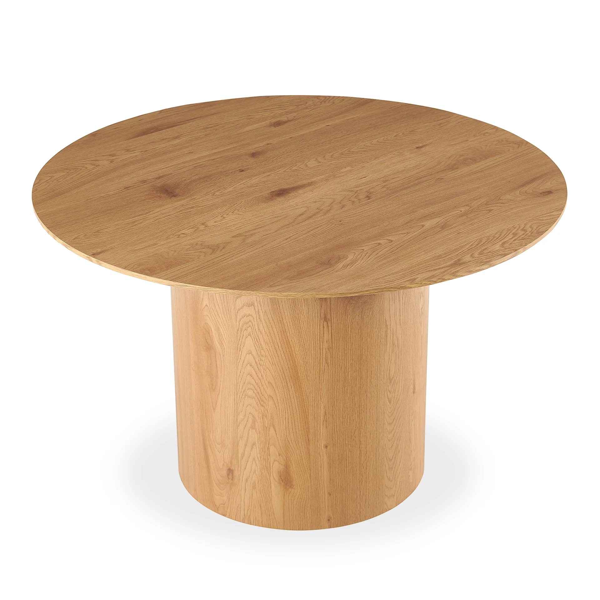Solix Round Dining Table 120x75cm - Oak - Image 8