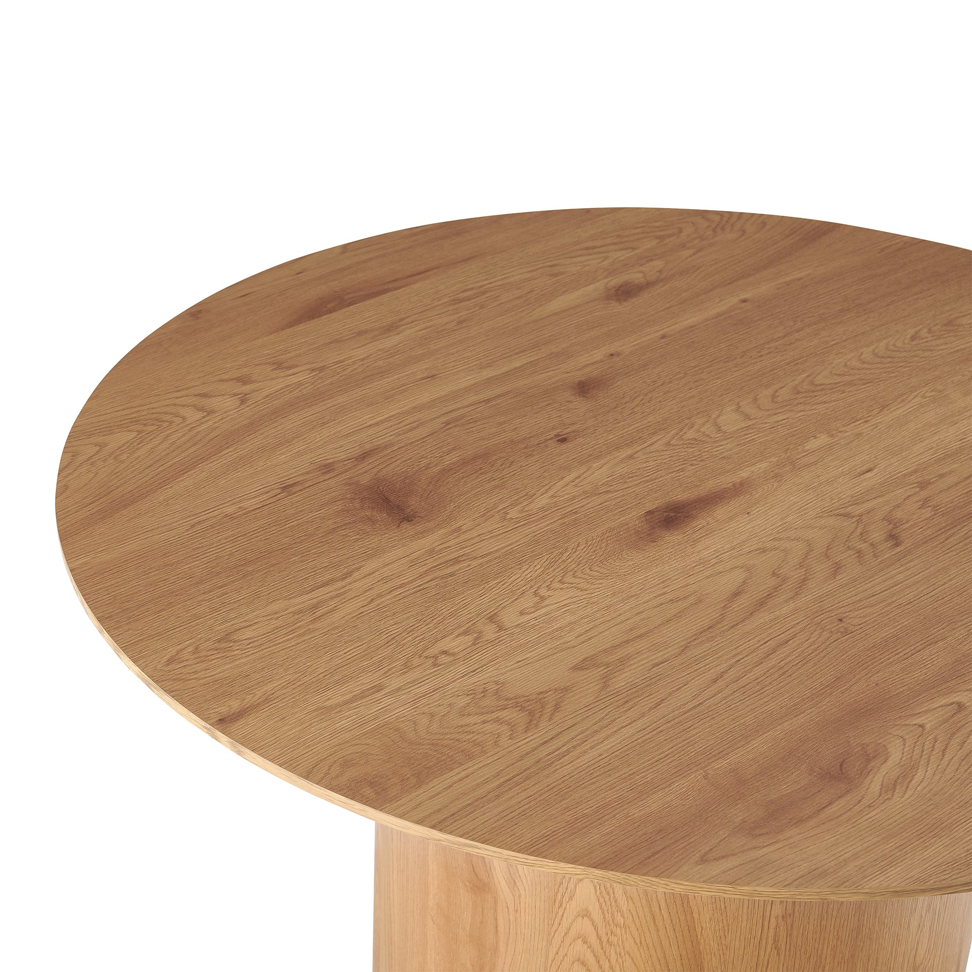 Solix Round Dining Table 120x75cm - Oak - Image 9