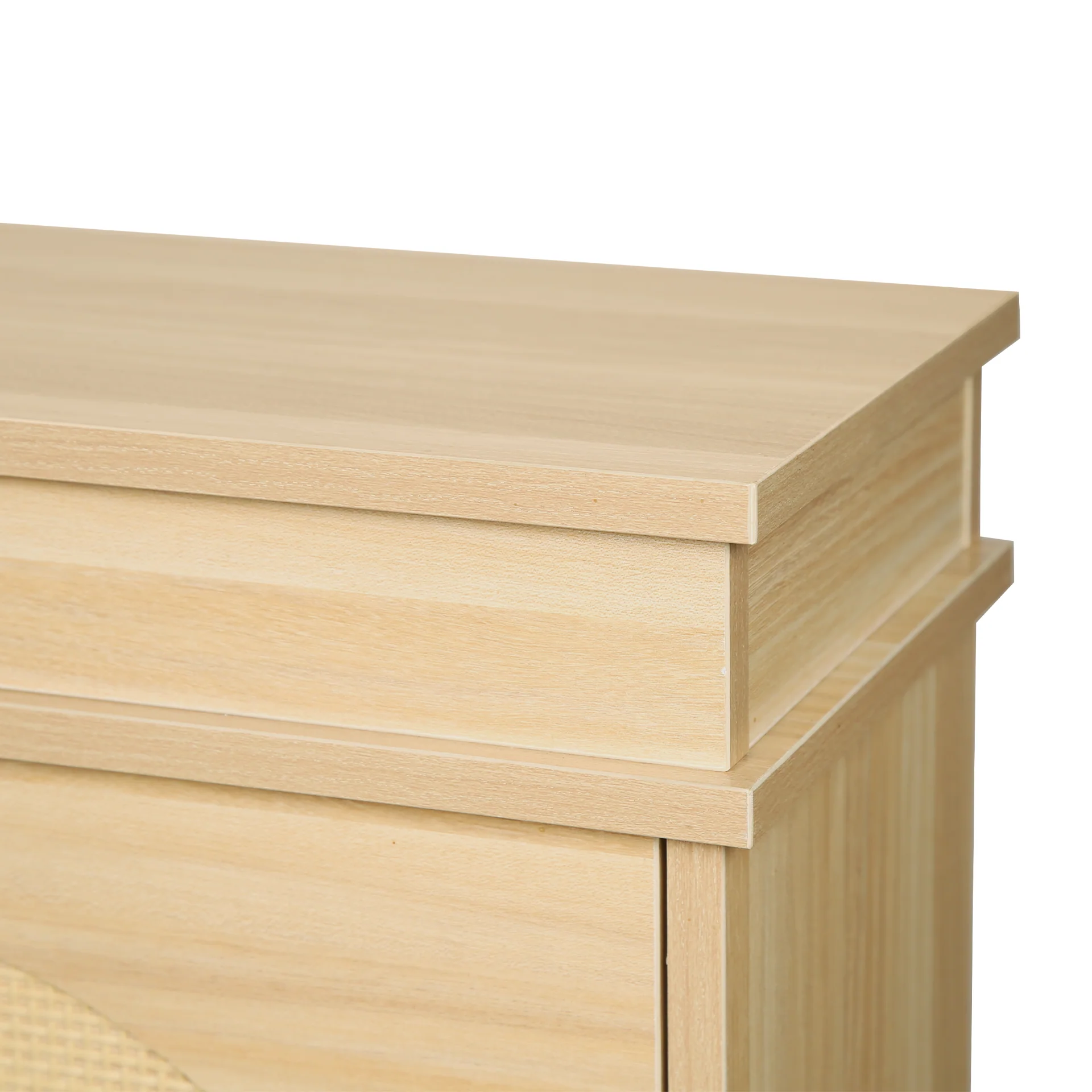 Solma 4 Drawer Shoe Cabinet Storage Rack - White Elm - Image 14