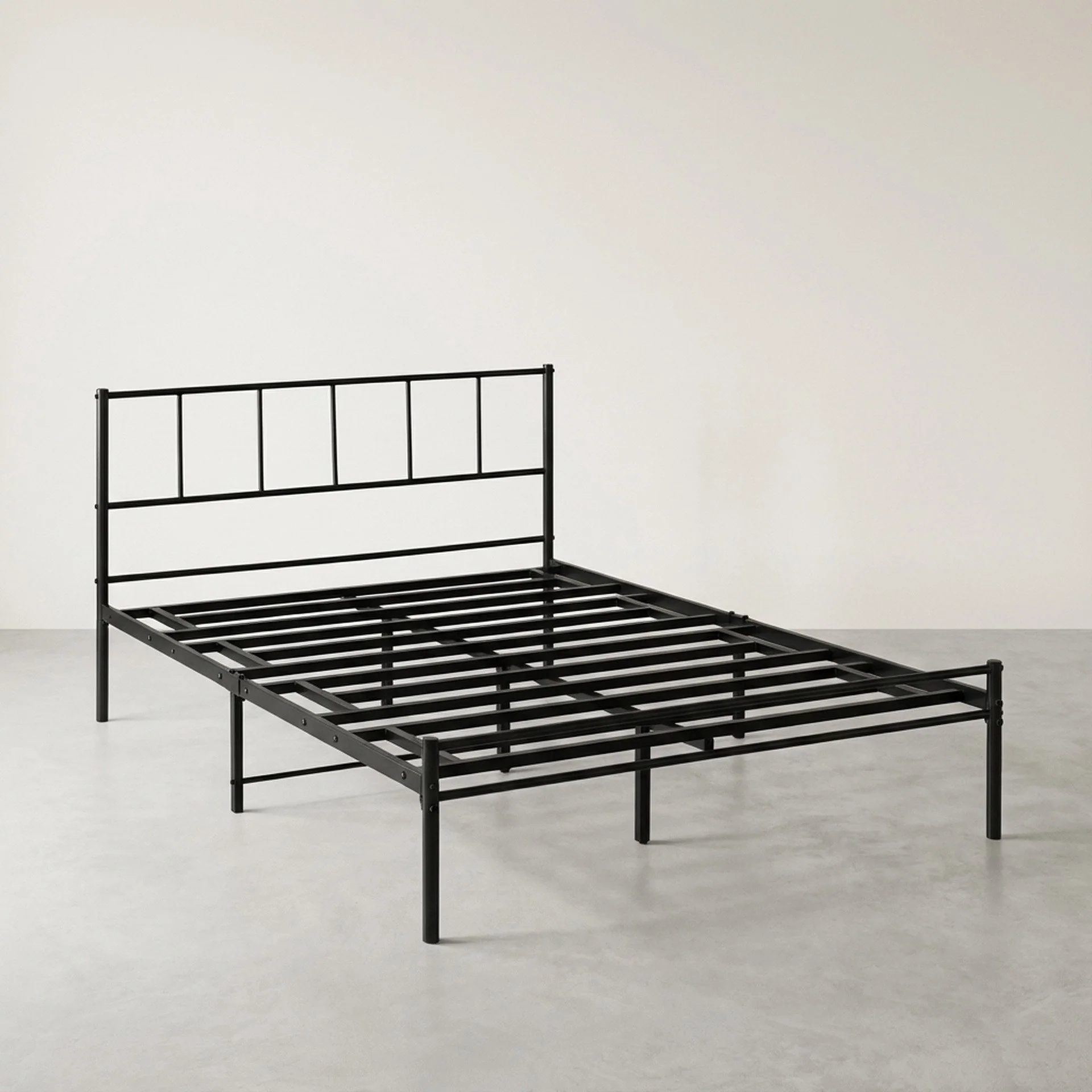 Sophia Double Metal Bed Frame - Black - Image 4
