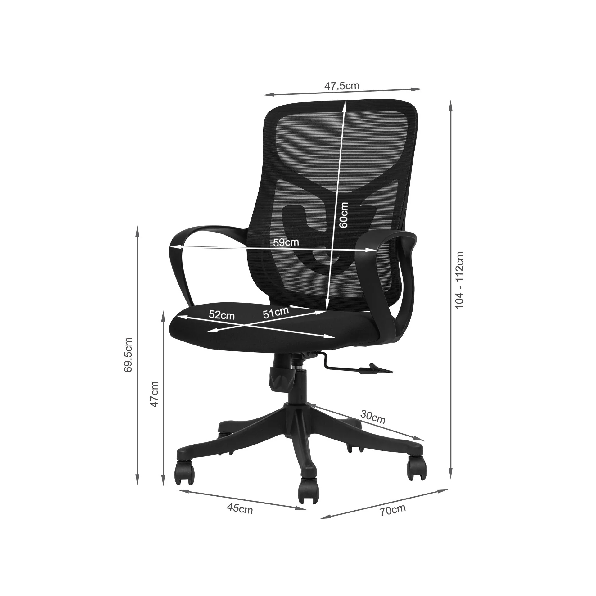 Soren Office Chair - Black - Image 10