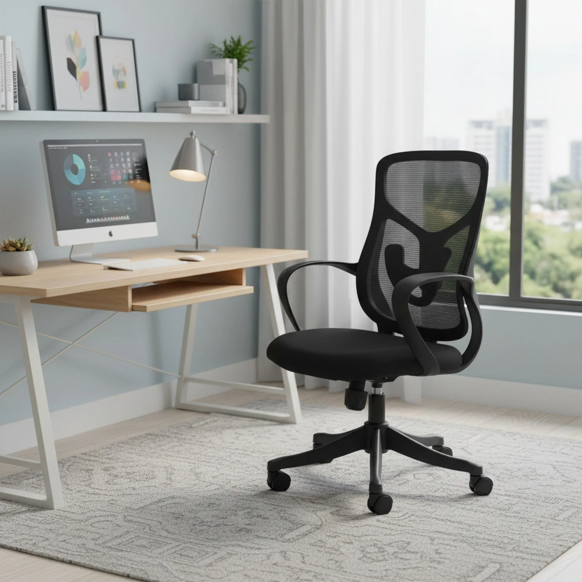 Soren Office Chair - Black - Image 2
