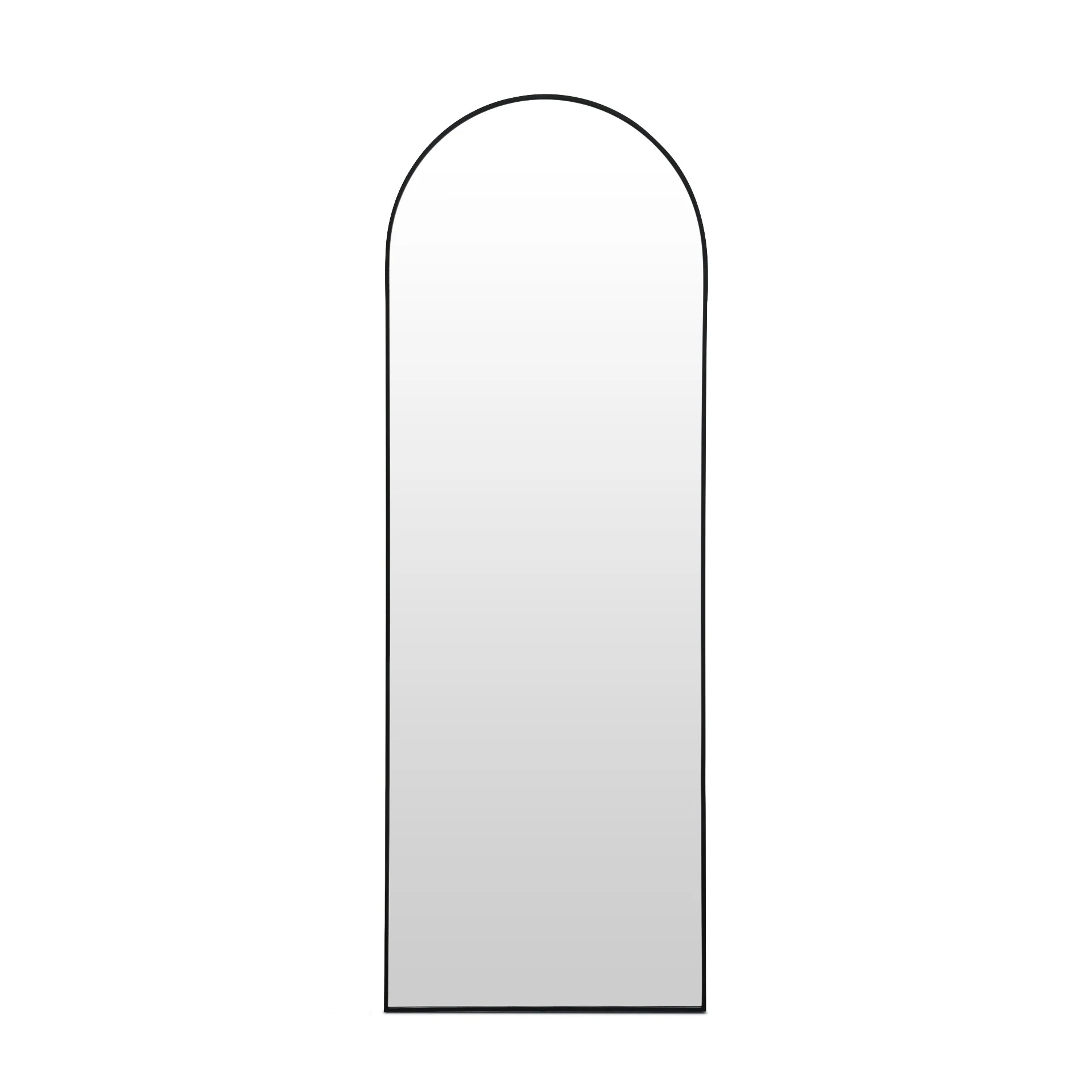 Stella Arched Freestanding Metal Mirror - Black - Image 7