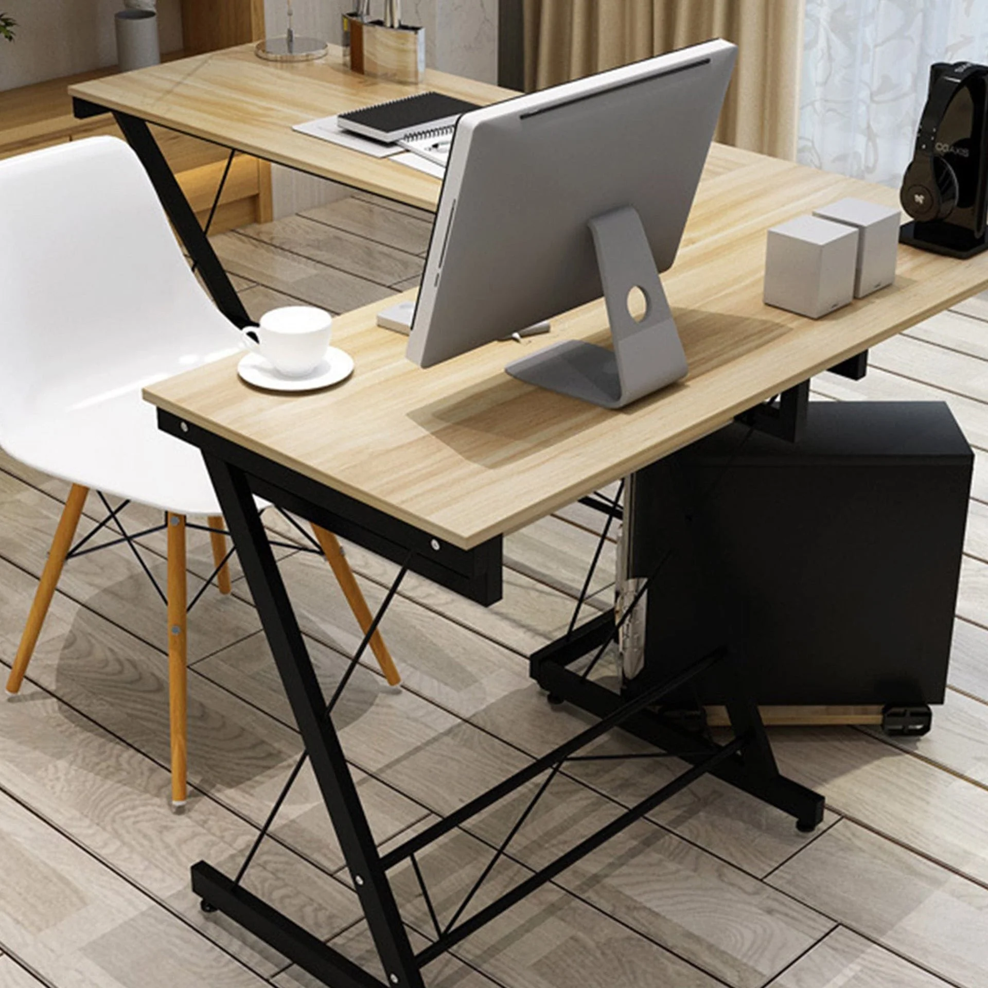 Steven Computer Corner Desk - Natural - Image 2