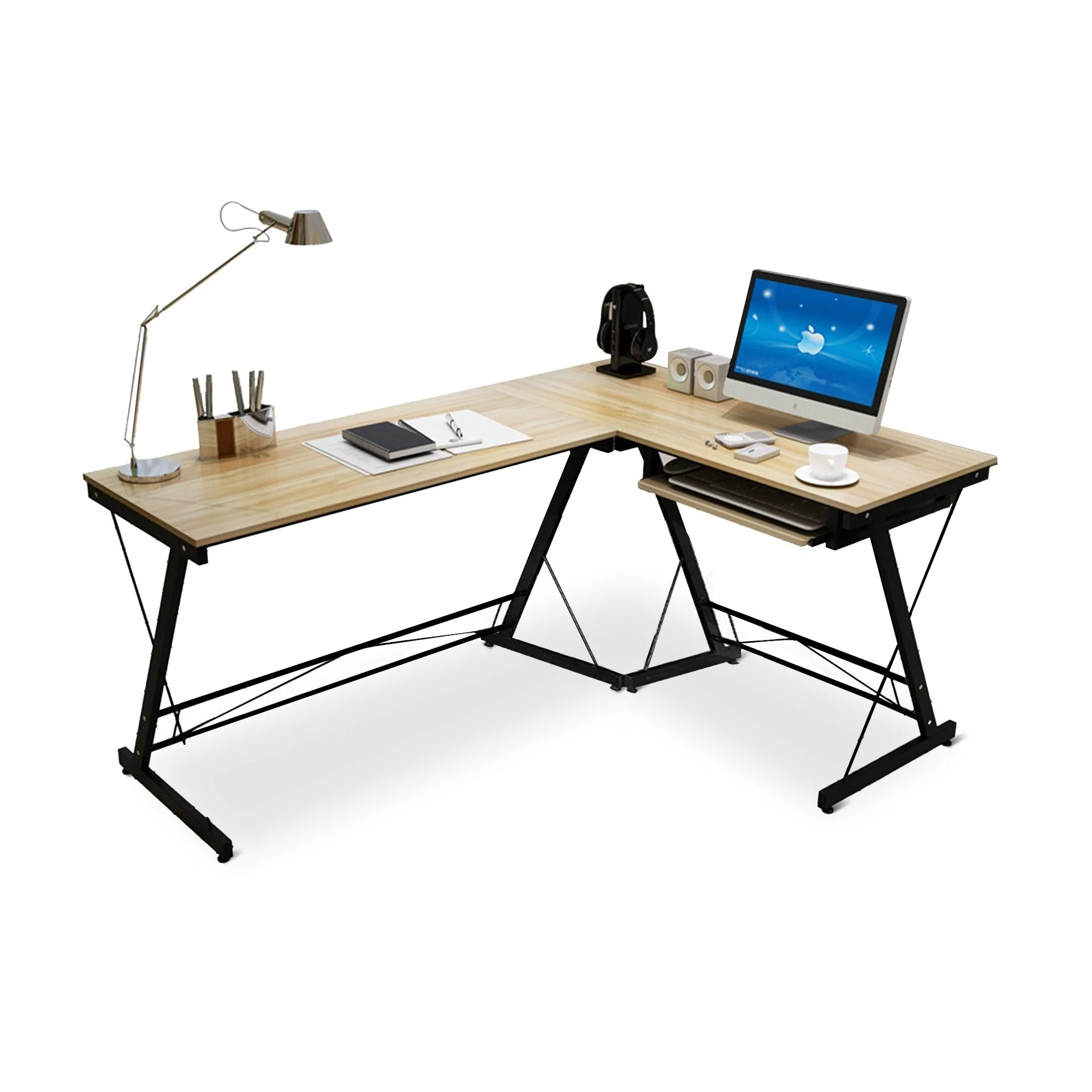 Steven Computer Corner Desk - Natural - Image 4