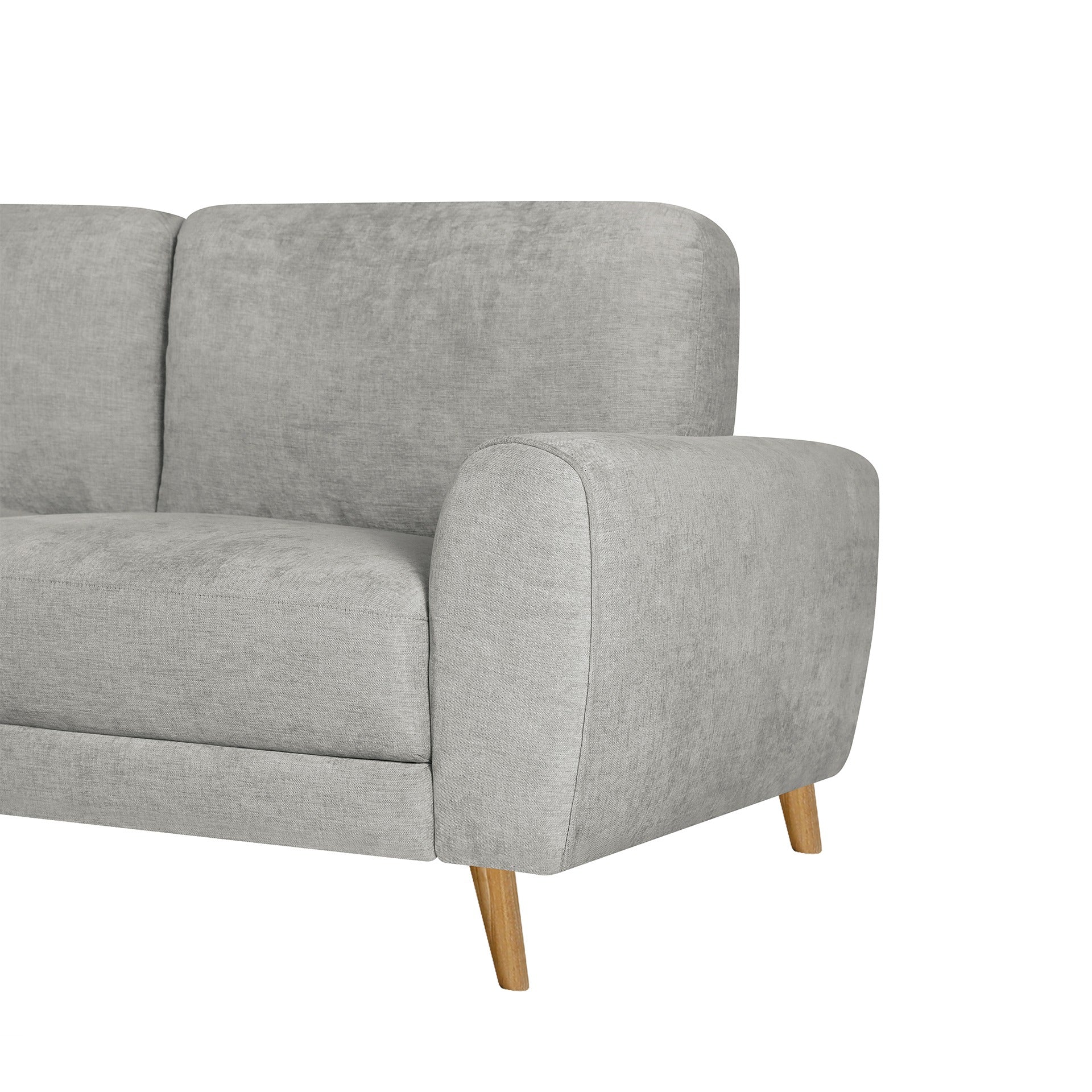 Suki Linen 2 Seater Sofa - Grey - Image 14