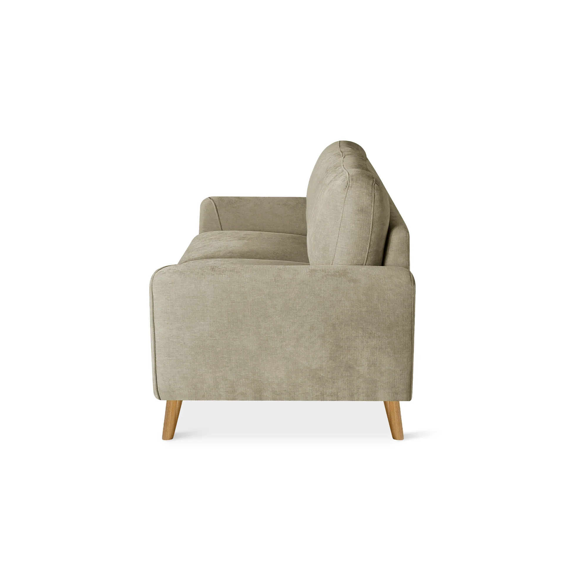 Suki Linen 3 Seater Sofa - Beige - Image 11