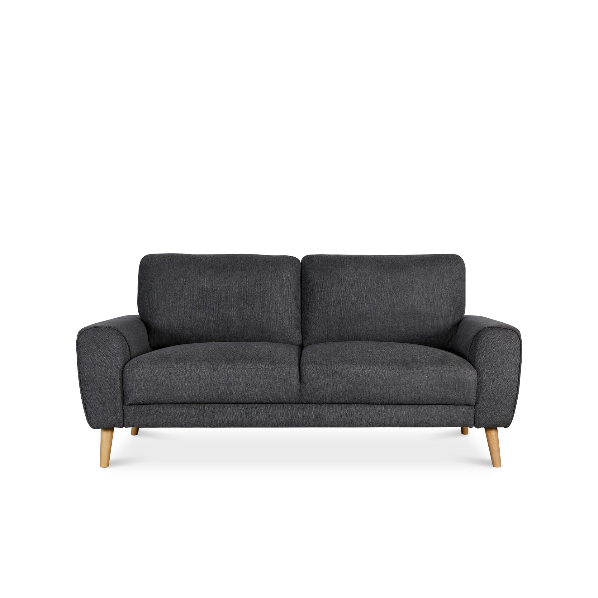 Suki Linen 3 Seater Sofa - Dark Grey - Image 7
