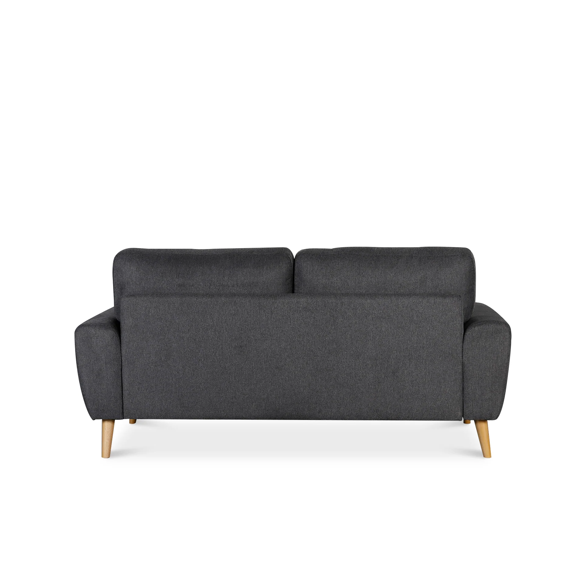 Suki Linen 3 Seater Sofa - Dark Grey - Image 8
