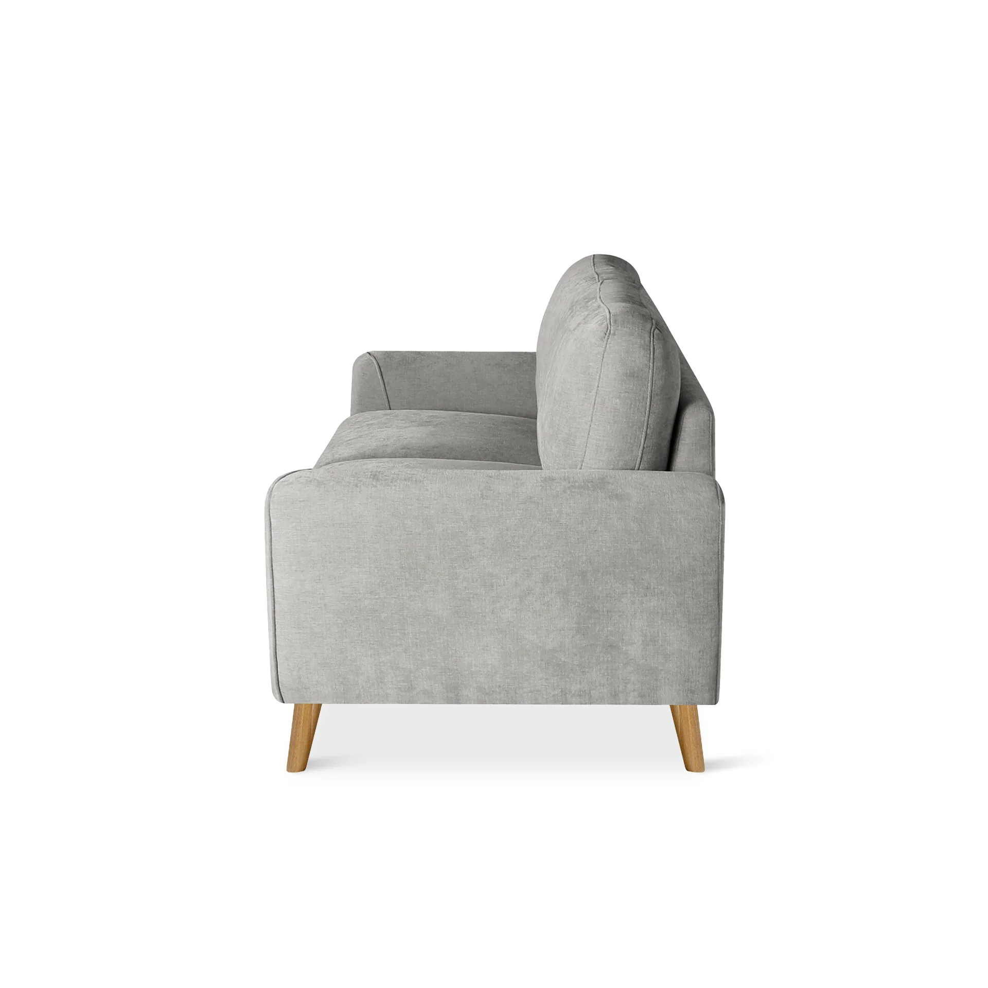 Suki Linen 3 Seater Sofa - Grey - Image 10