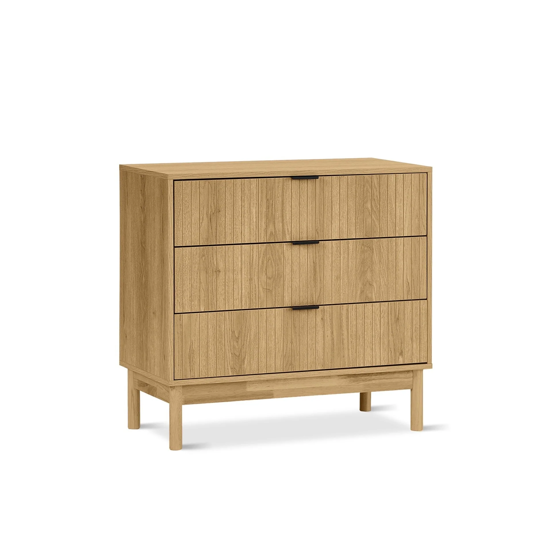 Sumter 3 Drawers Tallboy - Oak - Image 4