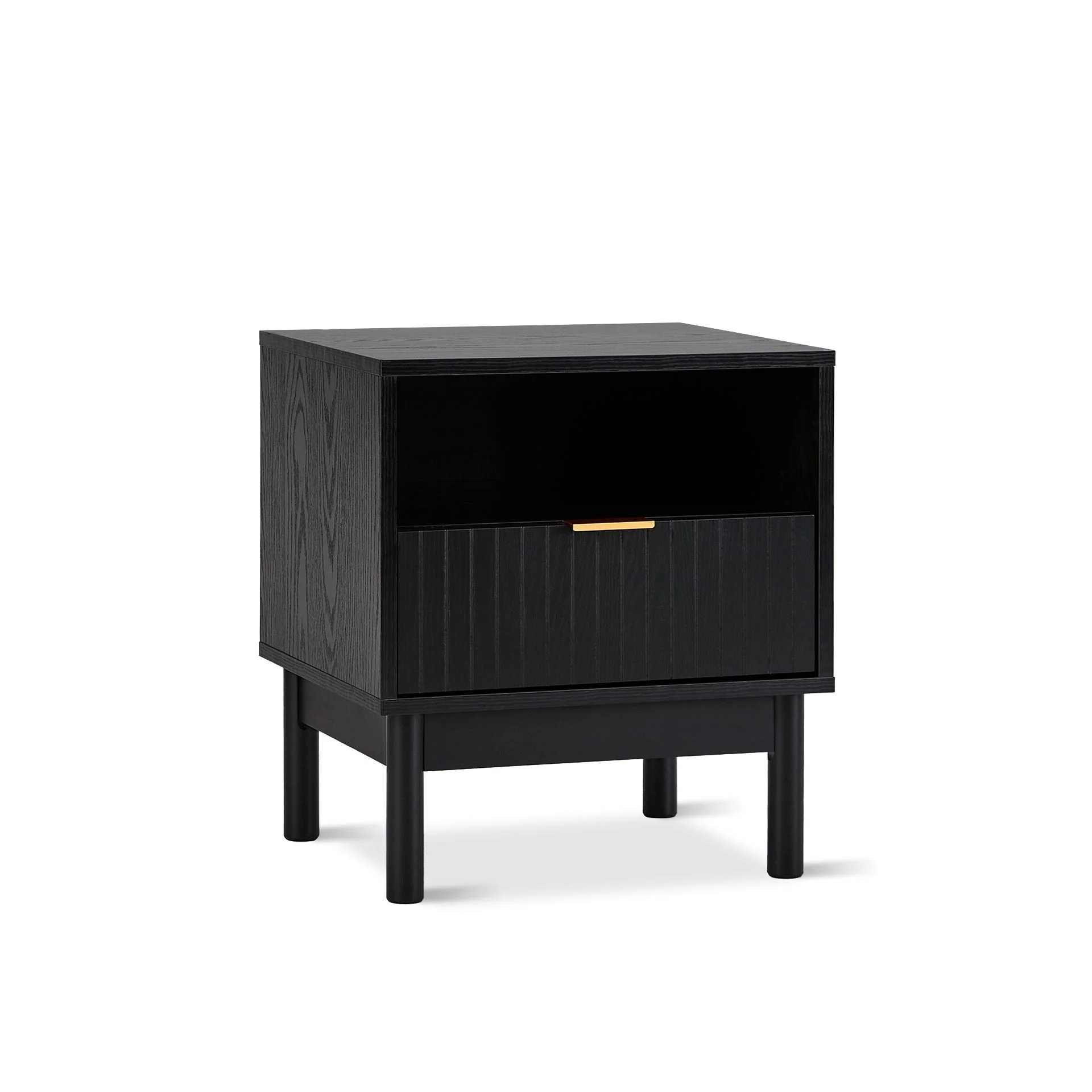 Sumter Bedside Table with Drawer - Black - Image 4