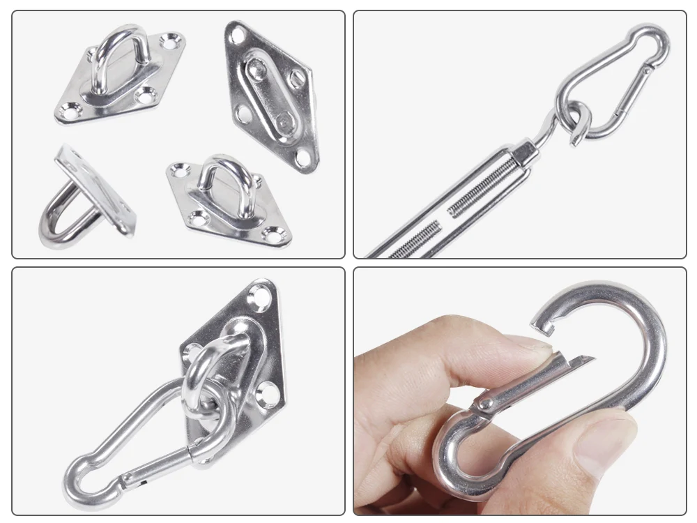 Sun Shade Sail Hardware Kit Set - 8pcs - Image 5