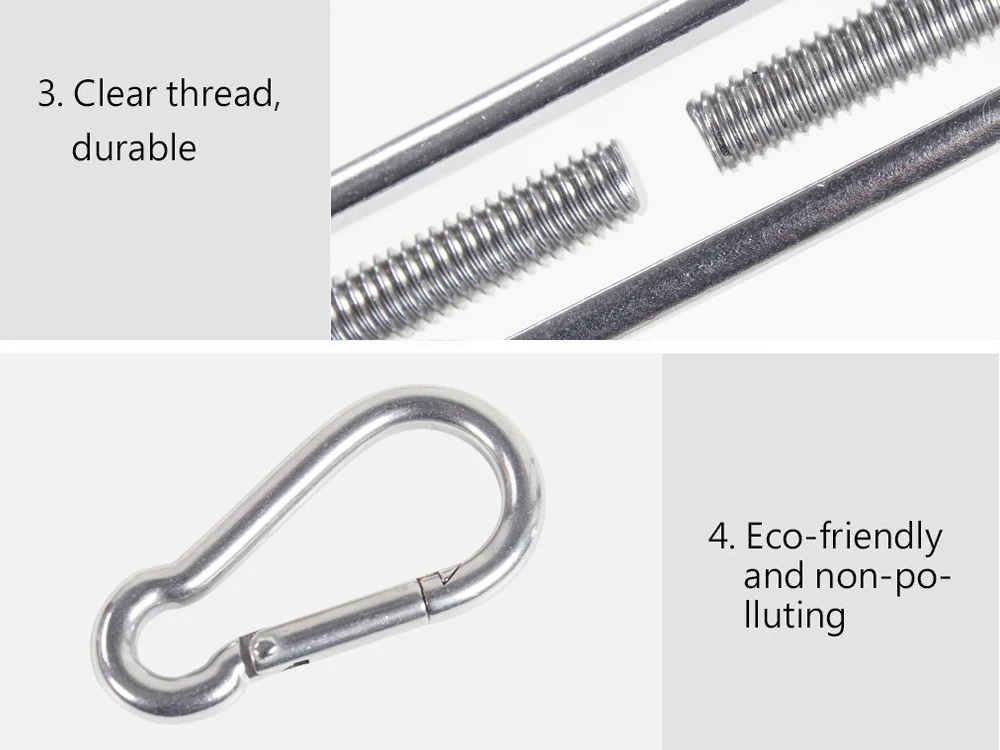 Sun Shade Sail Hardware Kit Set - 8pcs - Image 7