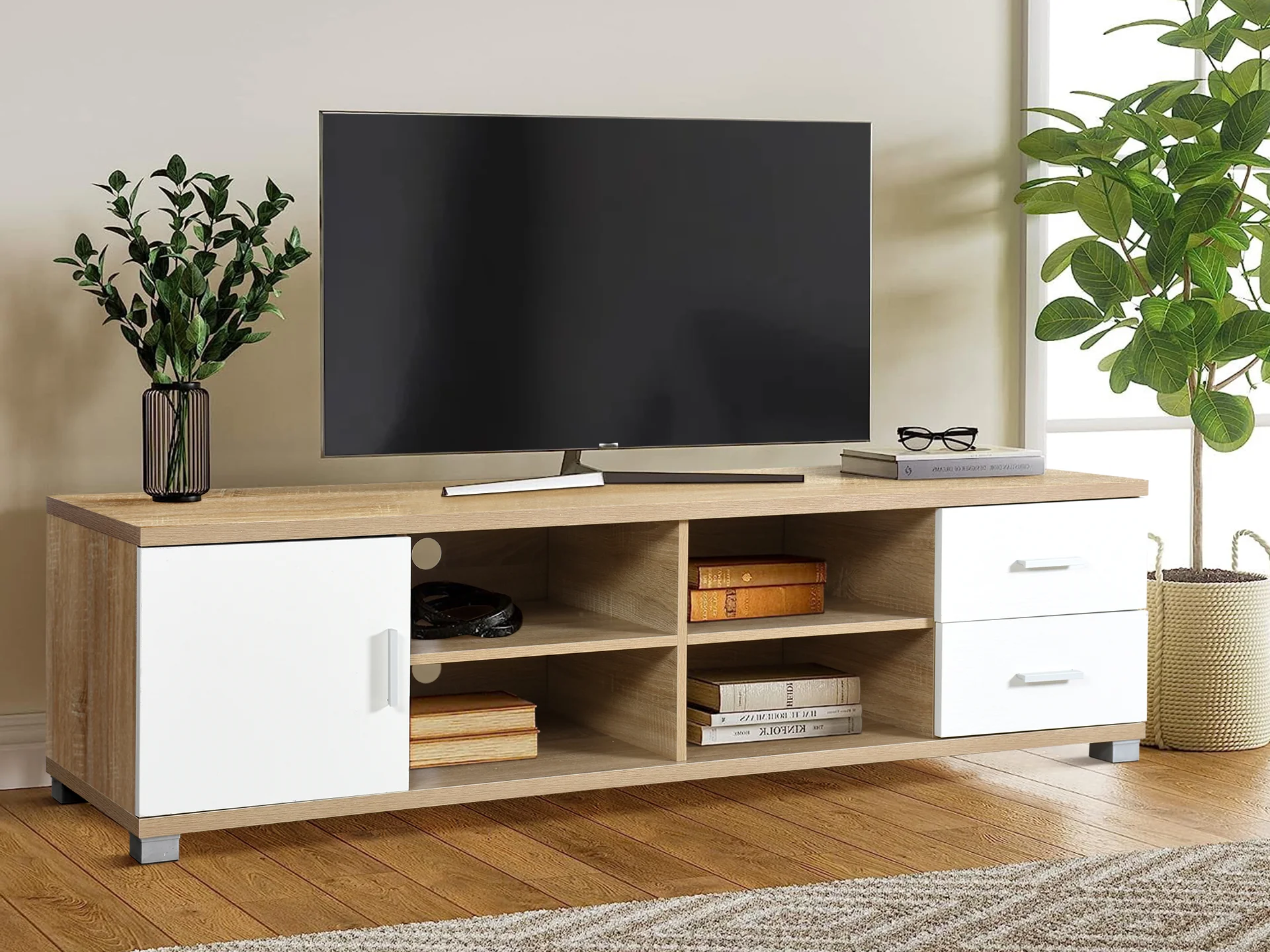 Taal 1.6m Entertainment Unit - Oak - Image 9