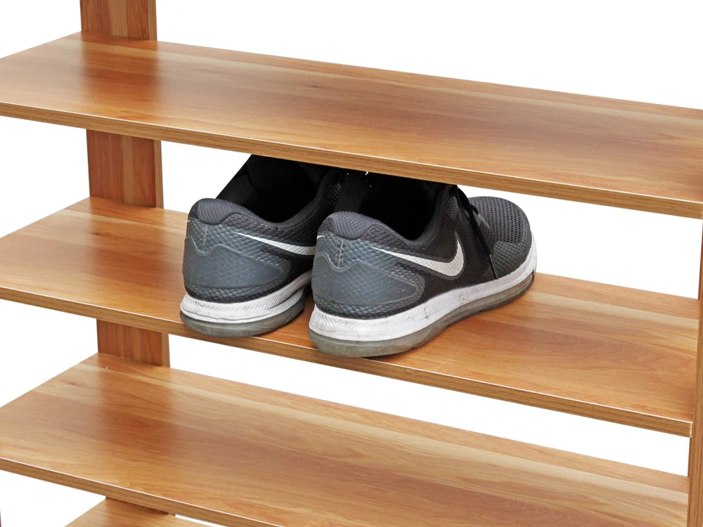 TAHUNA 8 Tiers Shoe Rack Organiser Storage Shelf - Oak - Image 7