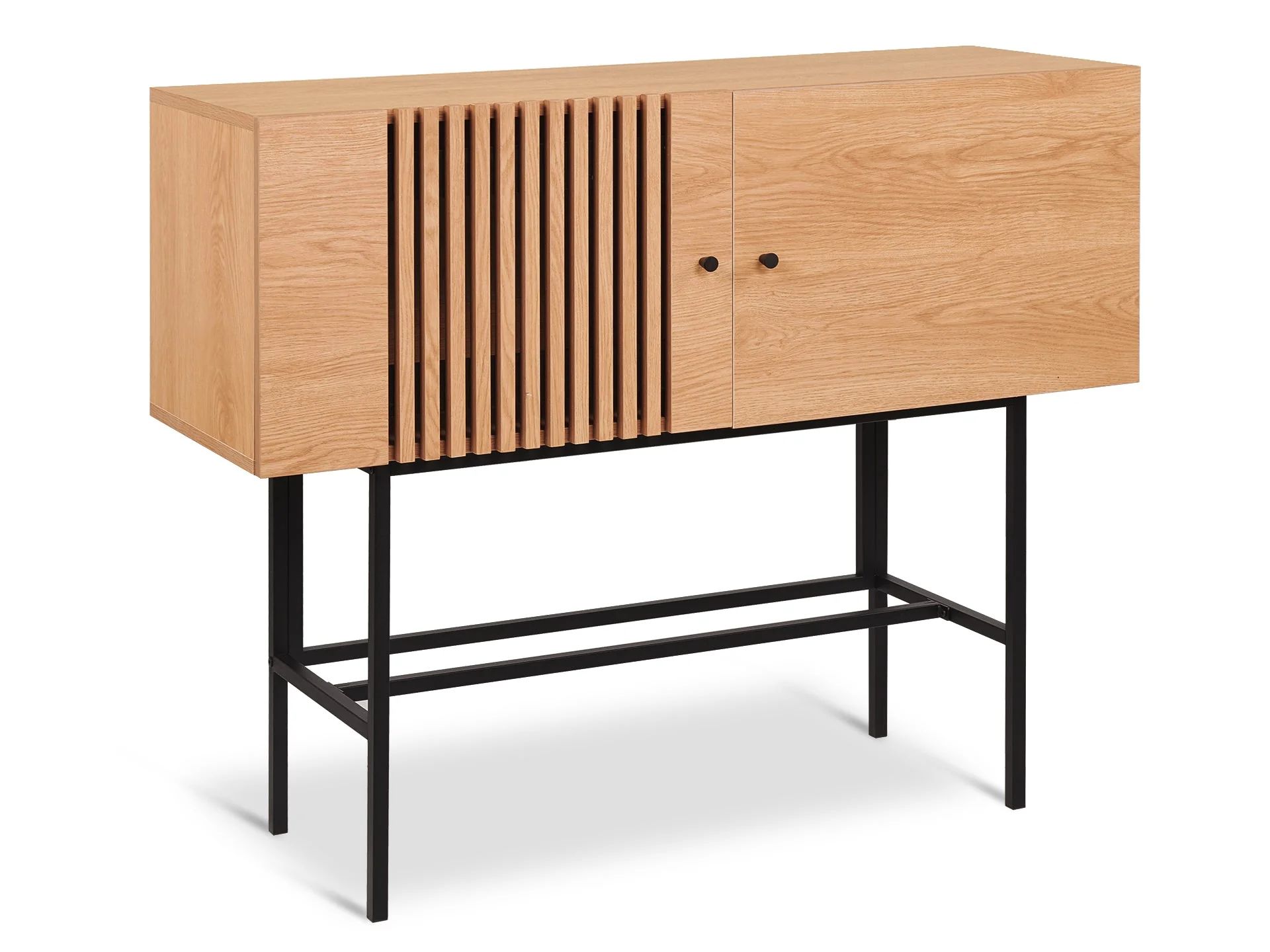 Tarkine 1.2m Wooden Buffet Sideboard - Oak - Image 3