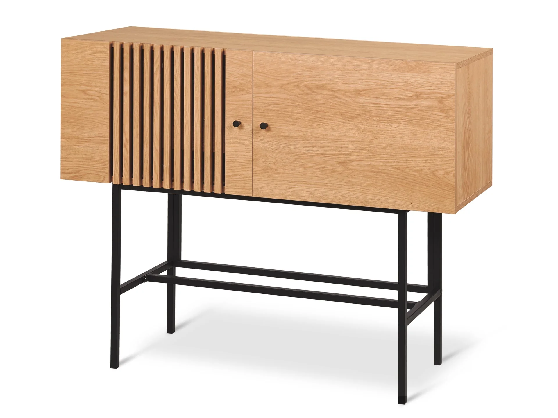 Tarkine 1.2m Wooden Buffet Sideboard - Oak - Image 4