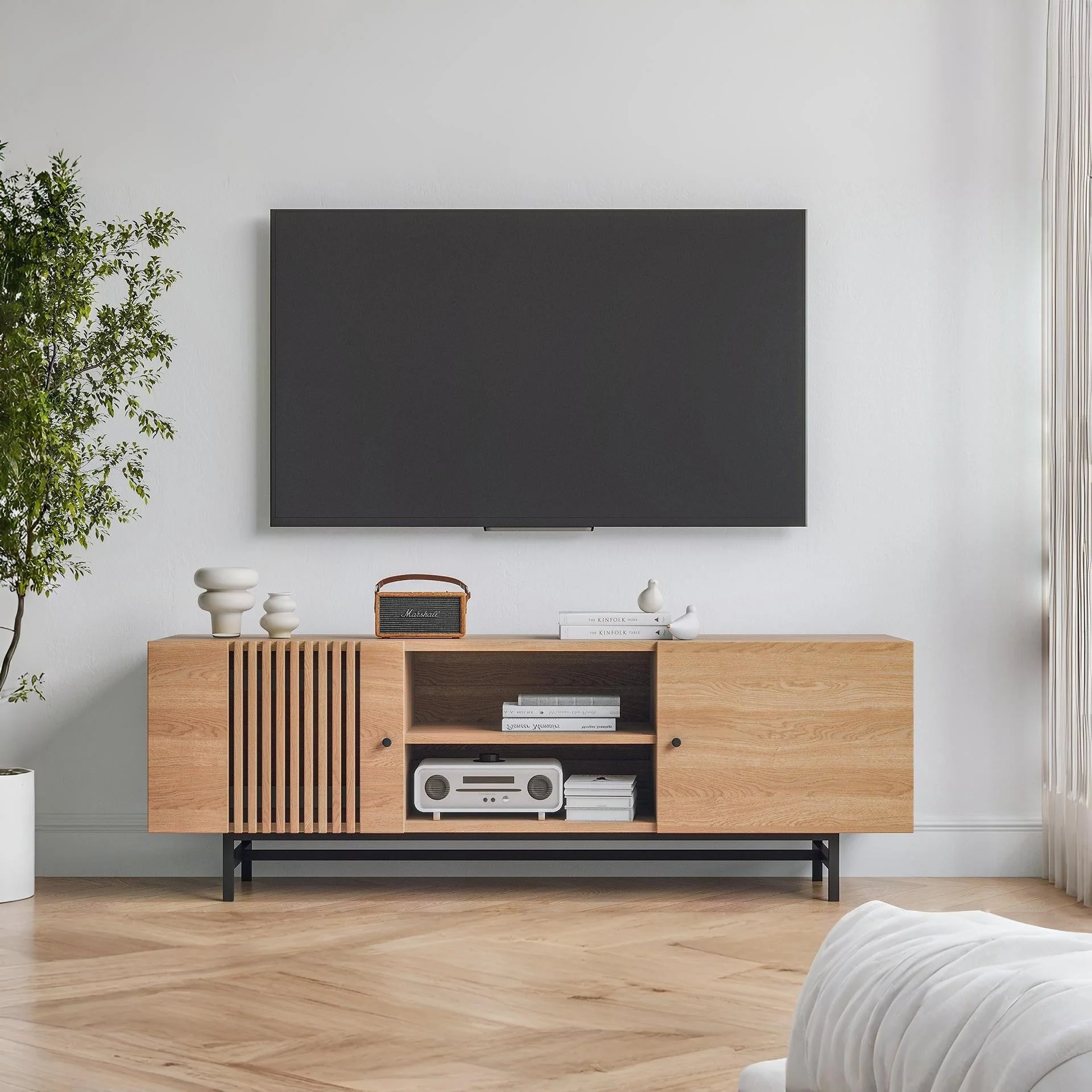 Tarkine 1.6m Entertainment Unit - Oak