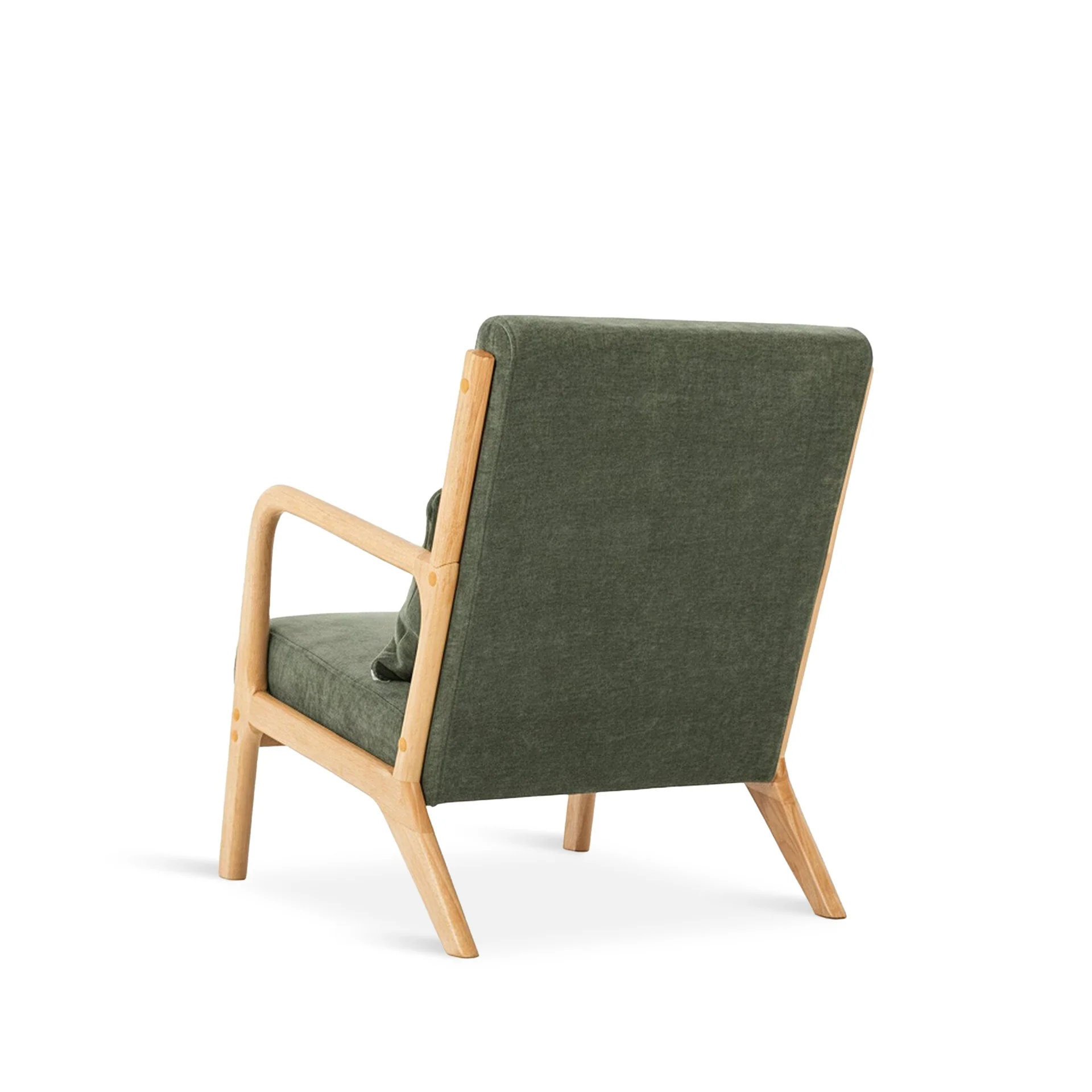 Taru Linen Armchair - Dark Green - Image 9