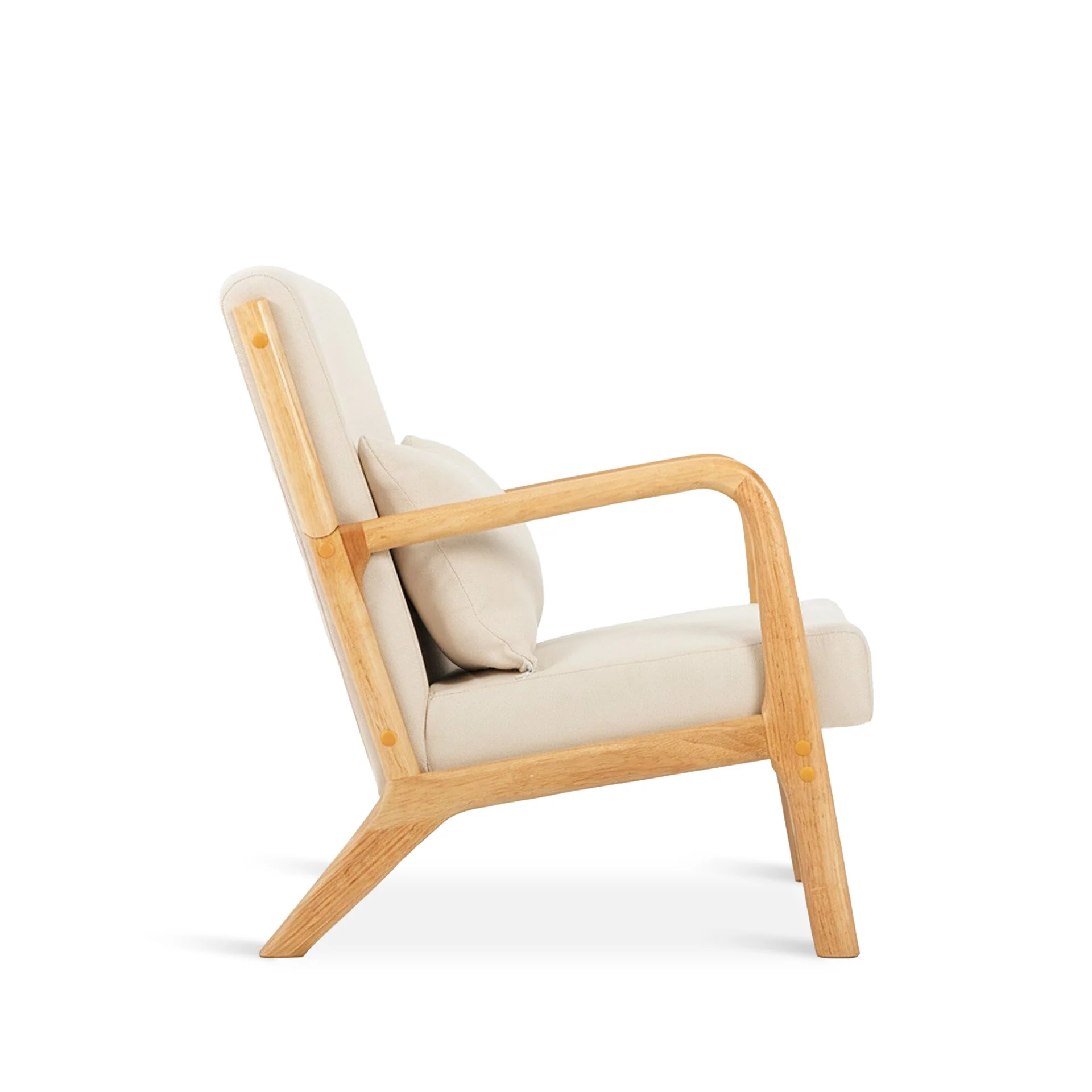 Taru Velvet Armchair - Beige - Image 10
